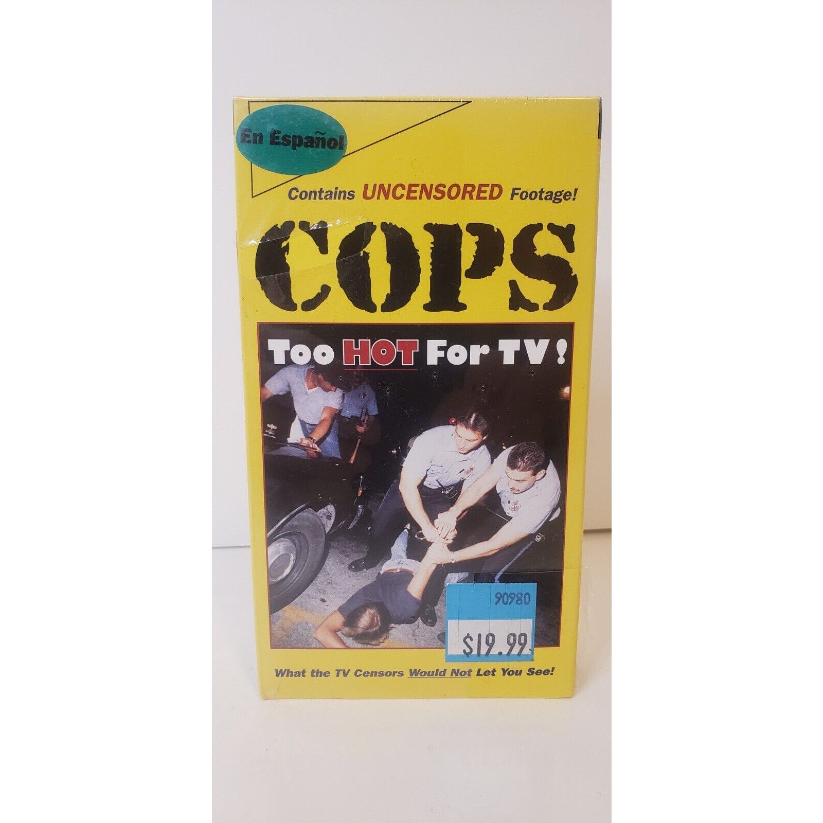 Cops : Too Hot For TV! Uncensored VHS Sealed New En Espanol
