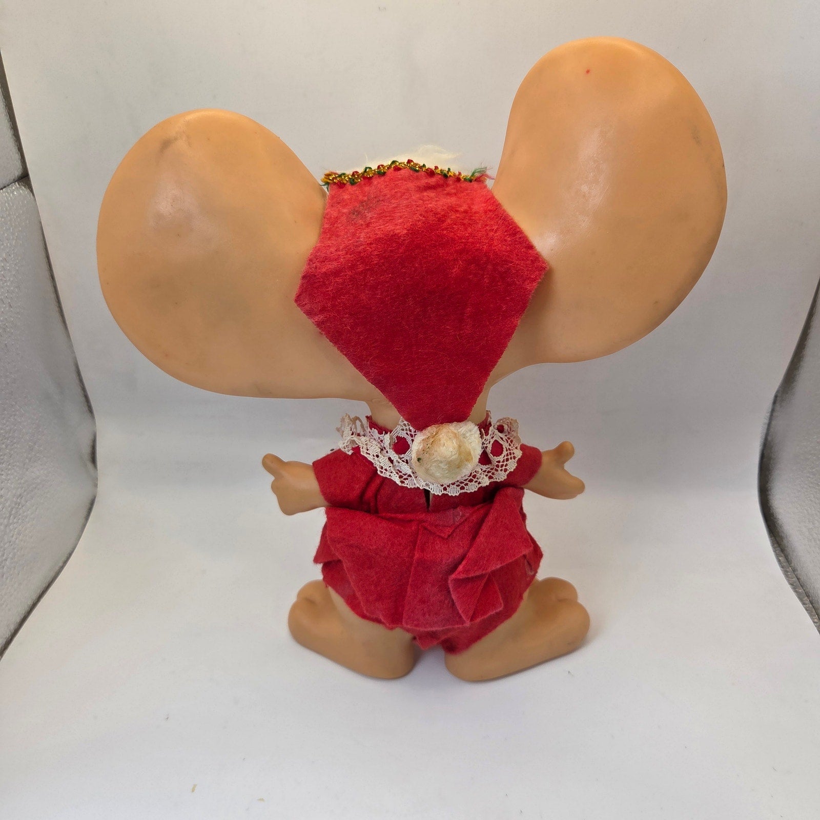 Huron Products Co Vintage Mouse Holiday Figure Large Ears Rotating Head