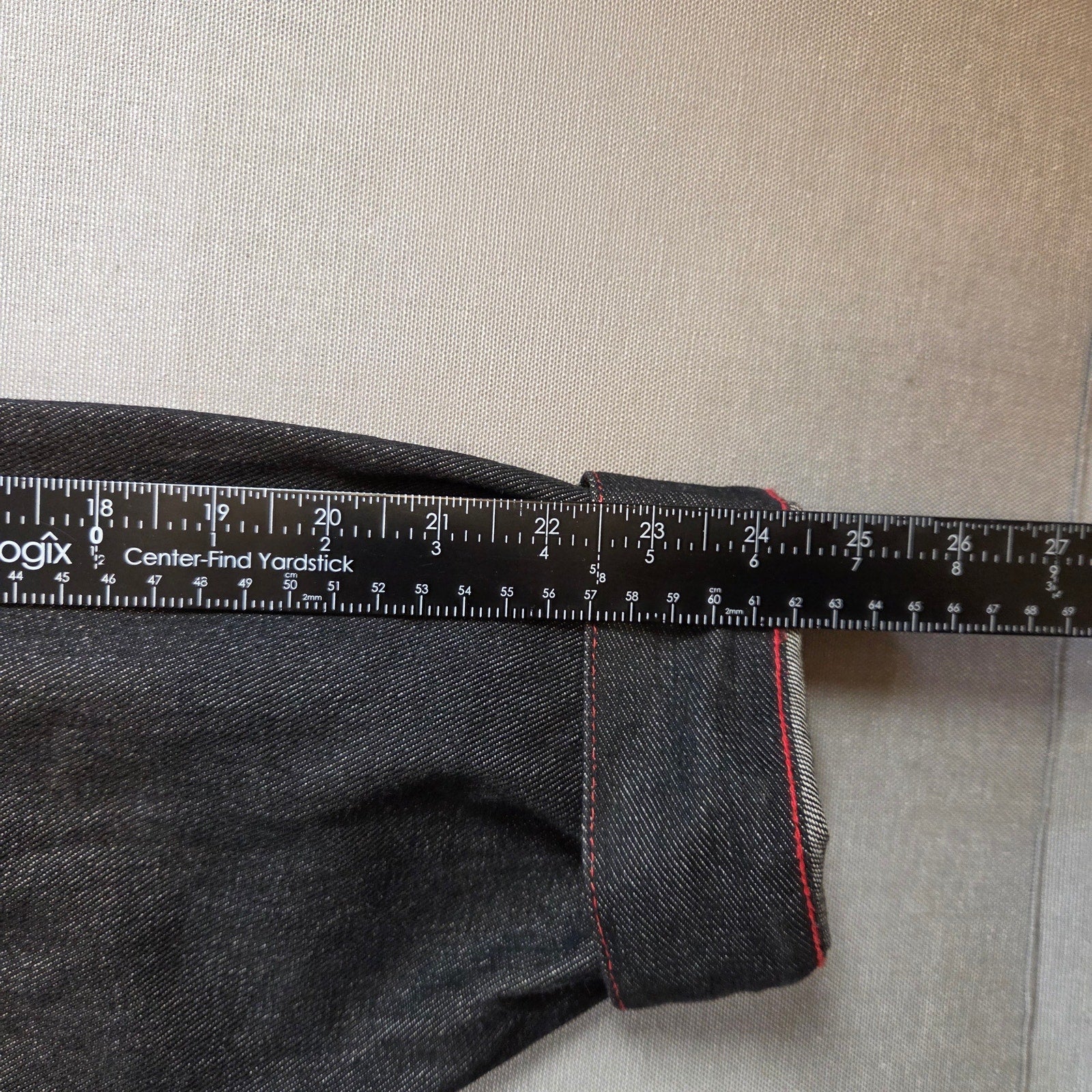 Karl Kani Jeans XXL Denim Jacket Hong Kong Made Vintage 90s Red Stitch
