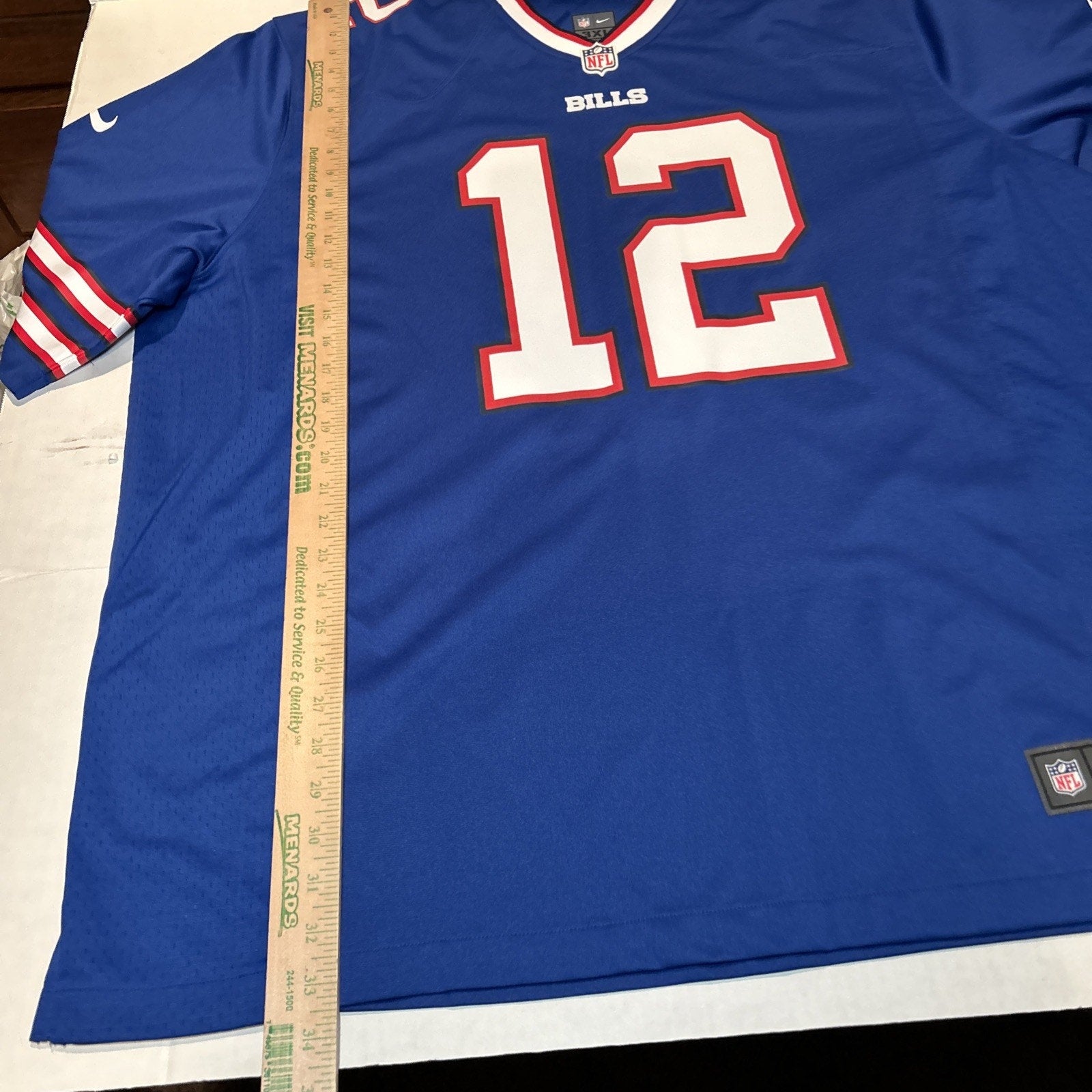 Jim Kelley #12 Buffalo Bills NFL Football Jersey Size 3XL