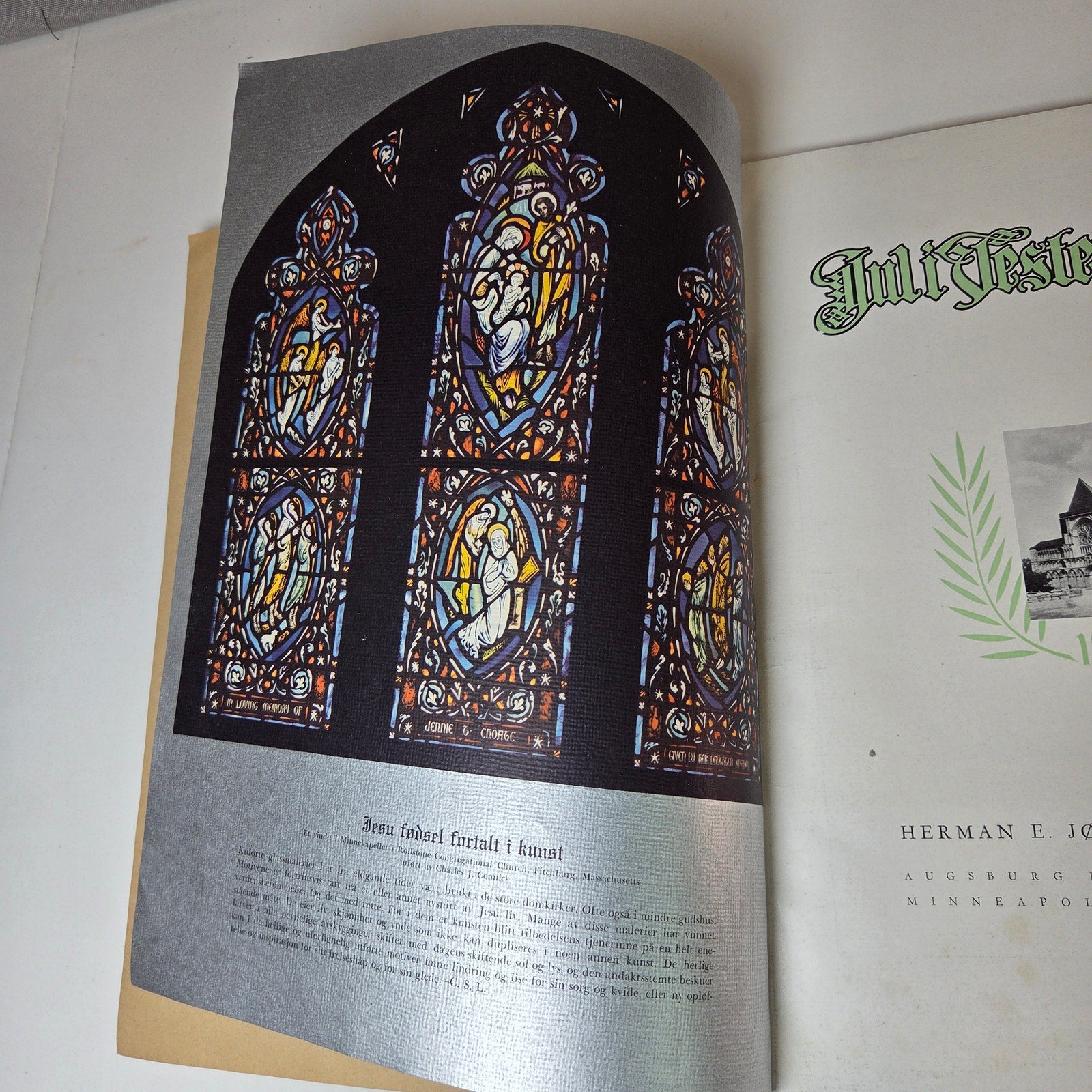 Christmas Annual Augsburg Jul i Vesterheimen Vol XXXV 1945 Illustrated Book