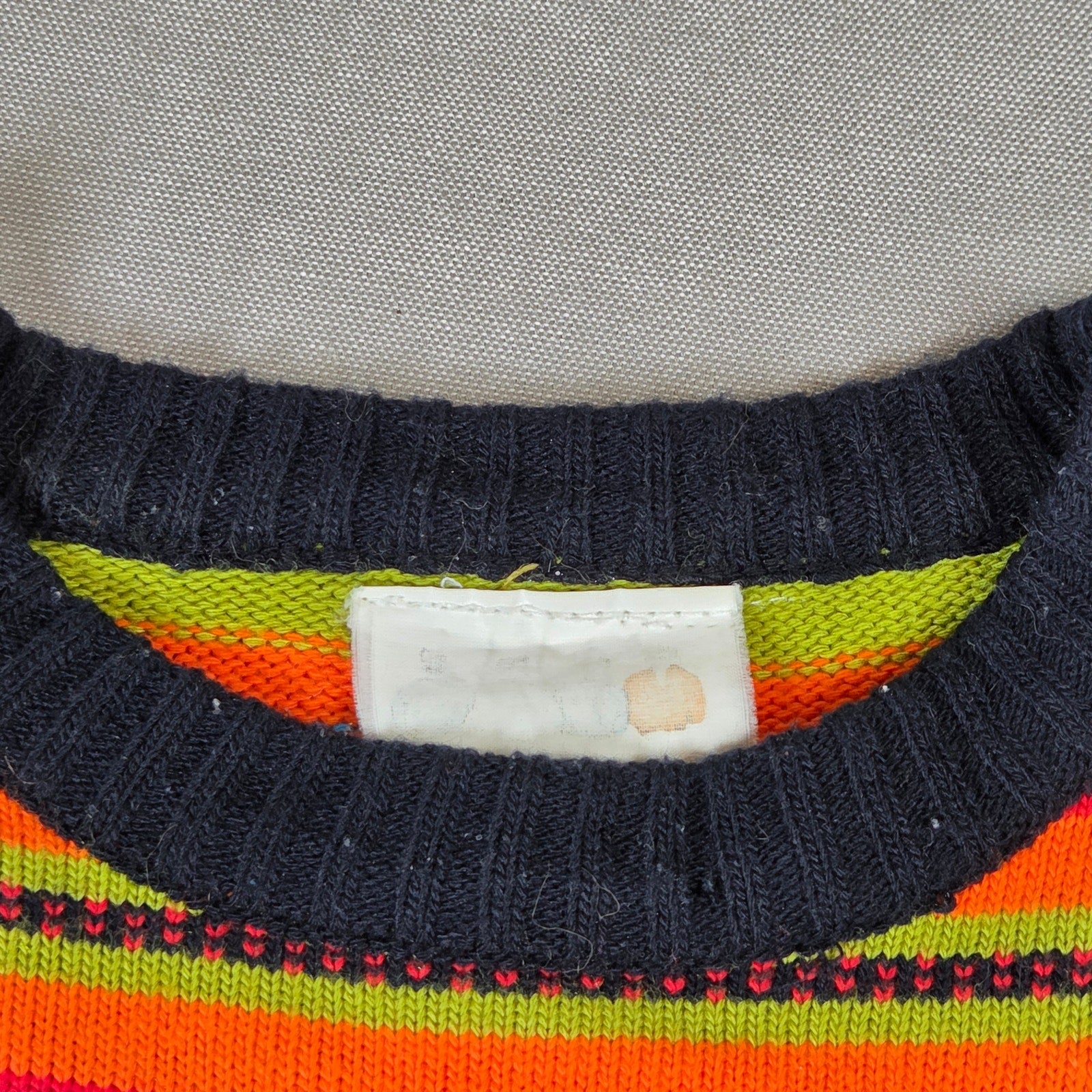Clix! Vintage Southwestern Striped Knit Sweater Womens Large USA Pullover