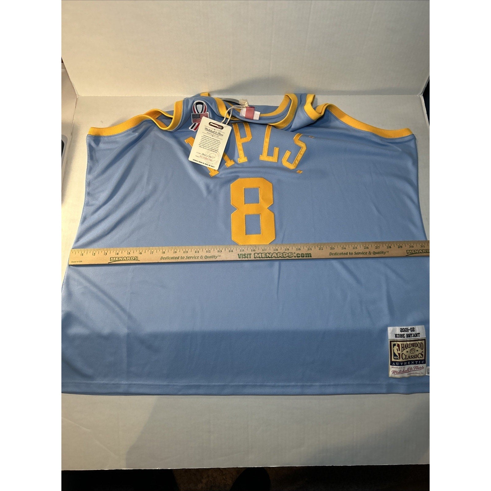 Kobe Bryant #8 2001-02 MPLS Lakers Mitchell & Ness Authentic Jersey 5XL