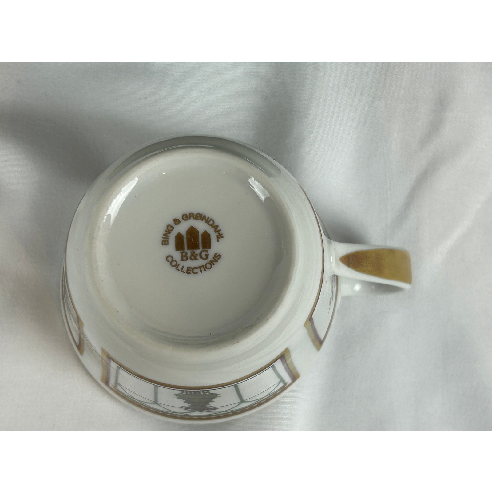 Bing Grondahl 1999 Holiday Cup Saucer Dessert Plate Set Jette Frolich Box