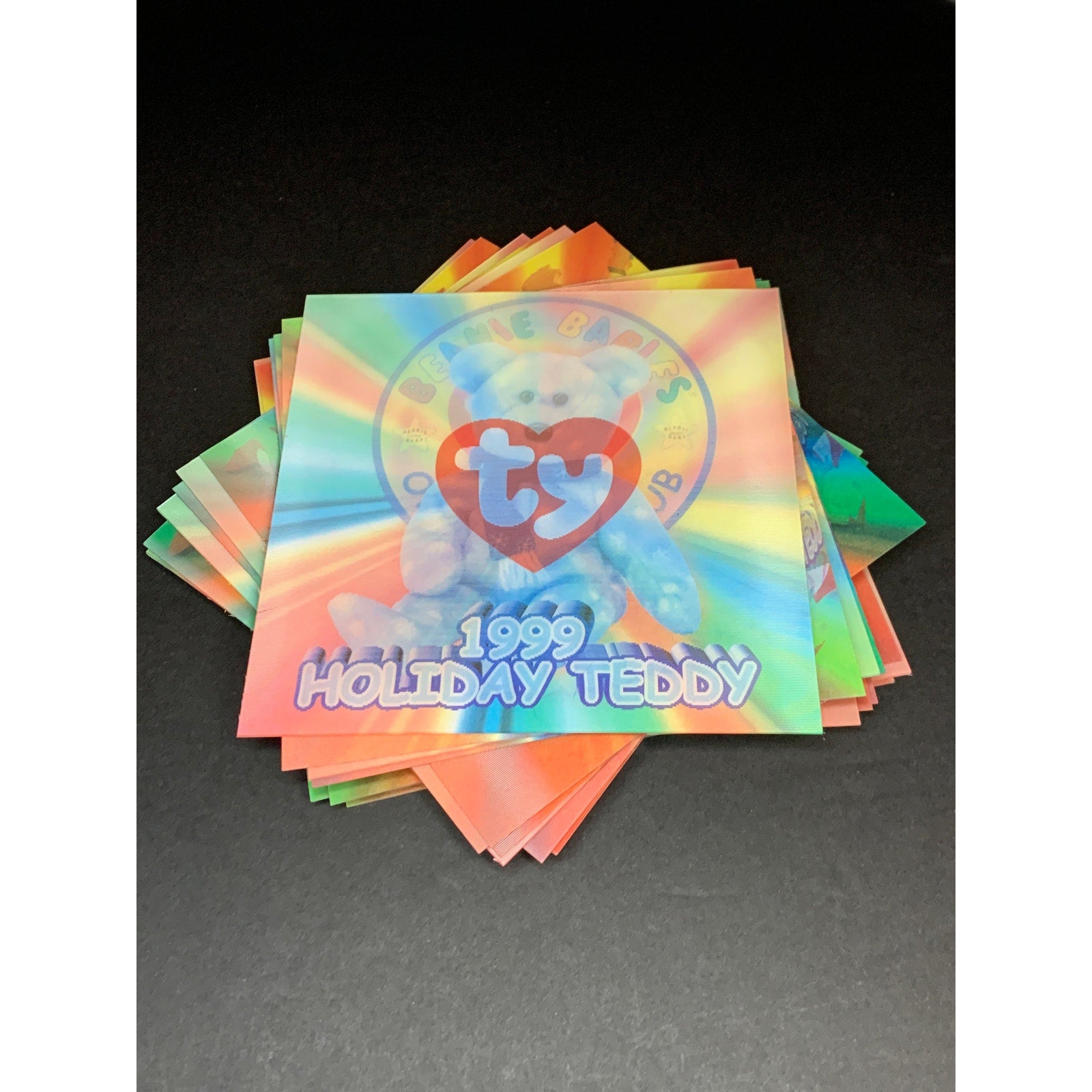 1999 Ty Beanie Babies BBOC Series 4 Lenticular Hologram Card Lot Of 21
