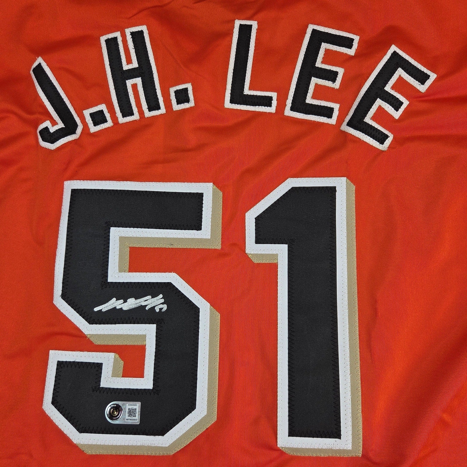 Jung Hoo Lee Signed Custom San Francisco Giants Jersey BAS Witness English Auto
