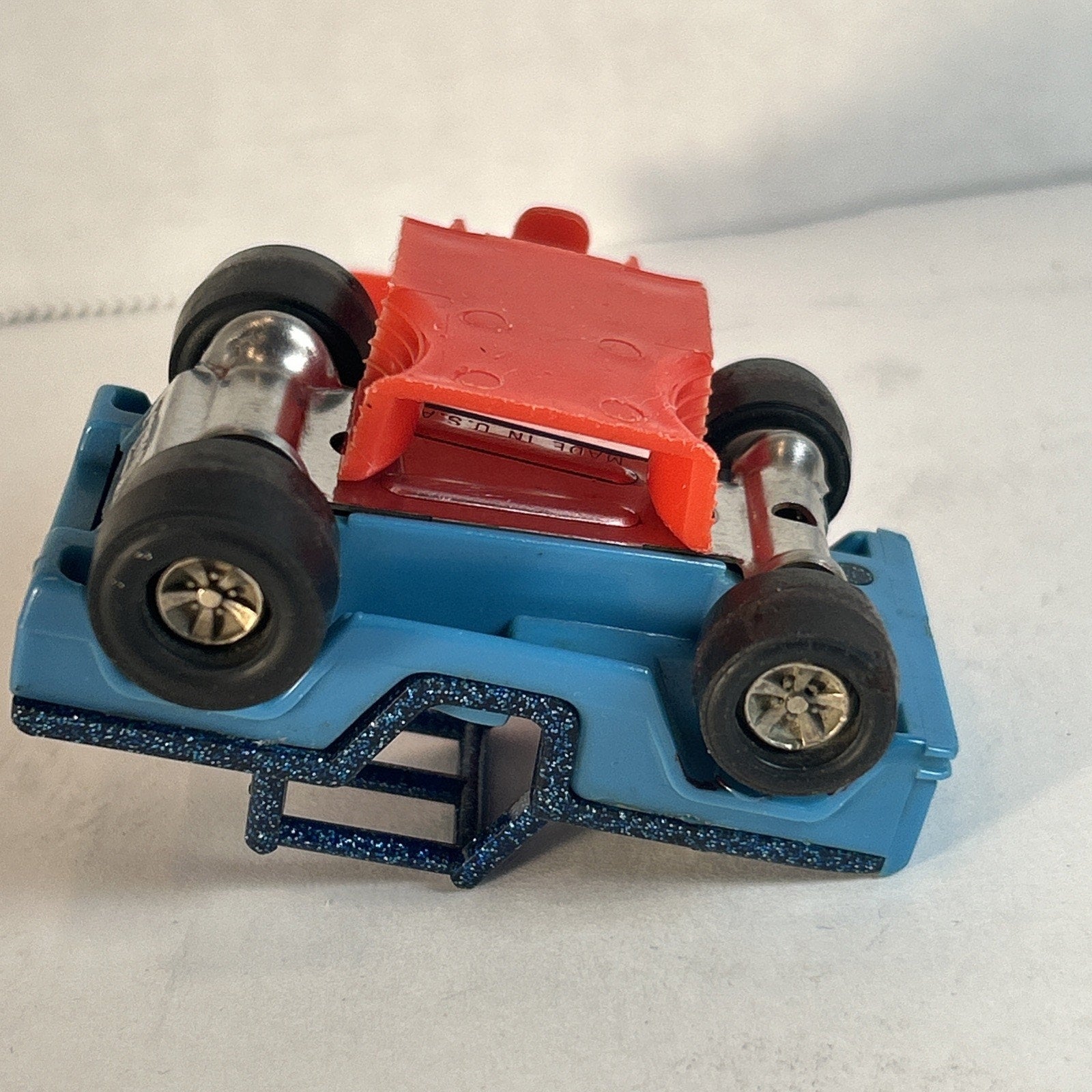 1970s Tonka Totes Ford Bronco Blue Metallic Diecast Mini Jeep w/ Belt Clip