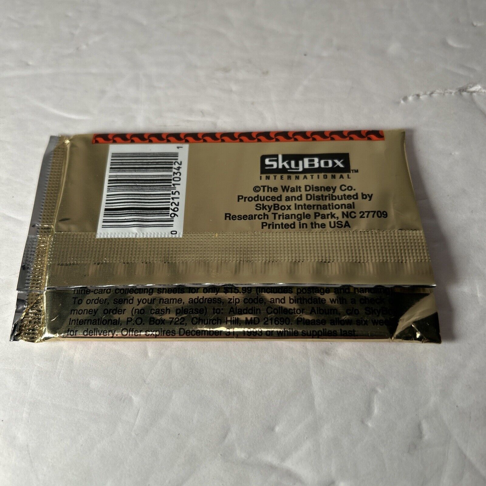 1993 Skybox Disney Aladdin Trading Cards One Unopened Pack - 8 Cards