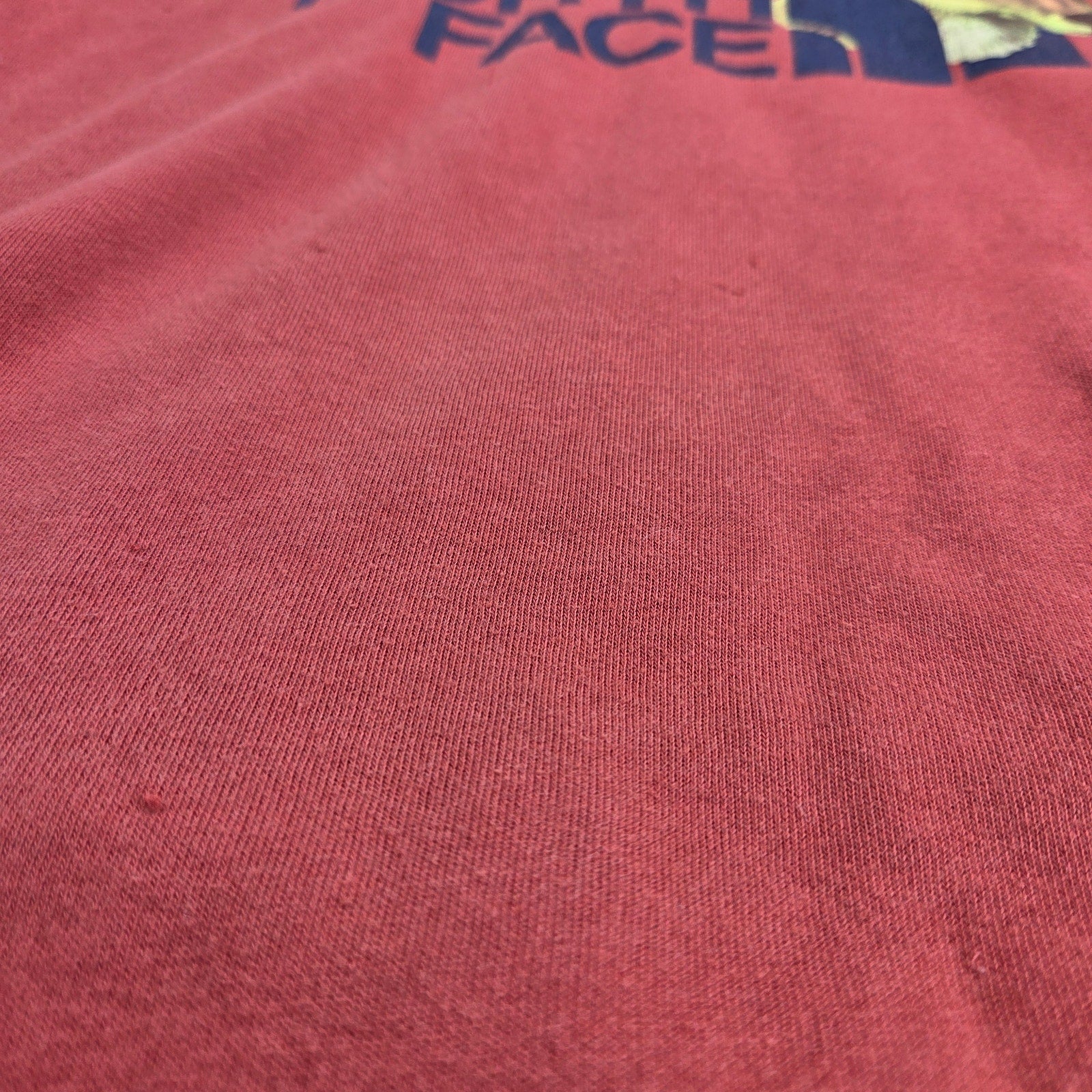 The North Face Fox Graphic Logo Hoodie Mens Small Pullover Sweatshirt Red