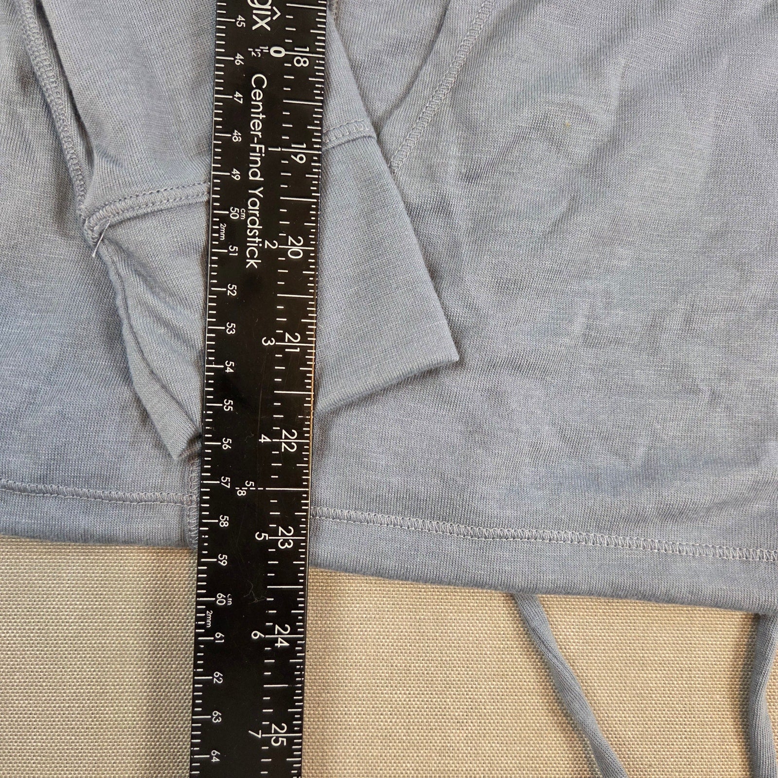Calvin Klein Performance Long Sleeve Drawstring Top Blue XS NWT