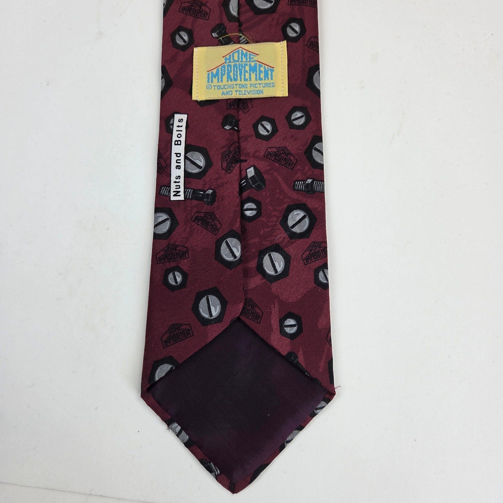 Vintage Home Improvement Binford Tools Nuts & Bolts Novelty Tie USA 57"