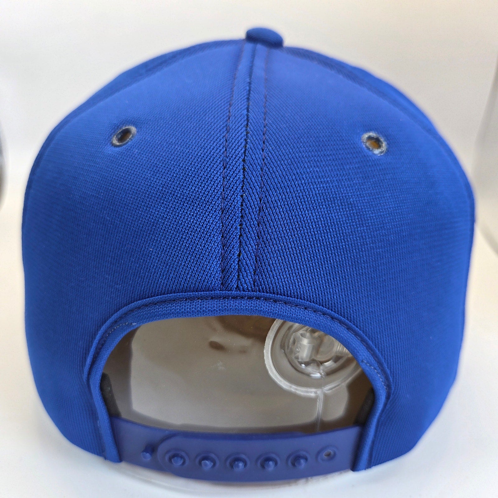 Vintage OK Hardware All Foam Snapback Hat OSFA Blue White Promotional Cap