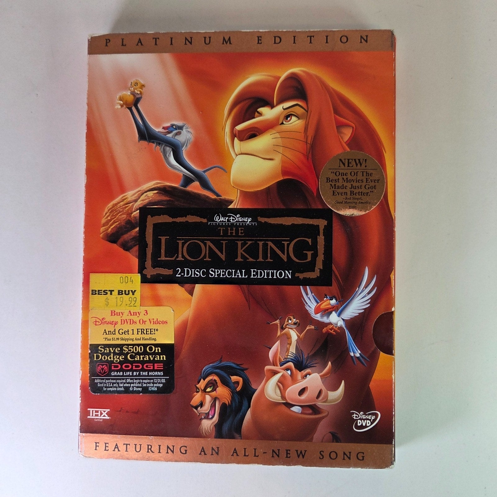 The Lion King DVD (Two-Disc Platinum Edition)