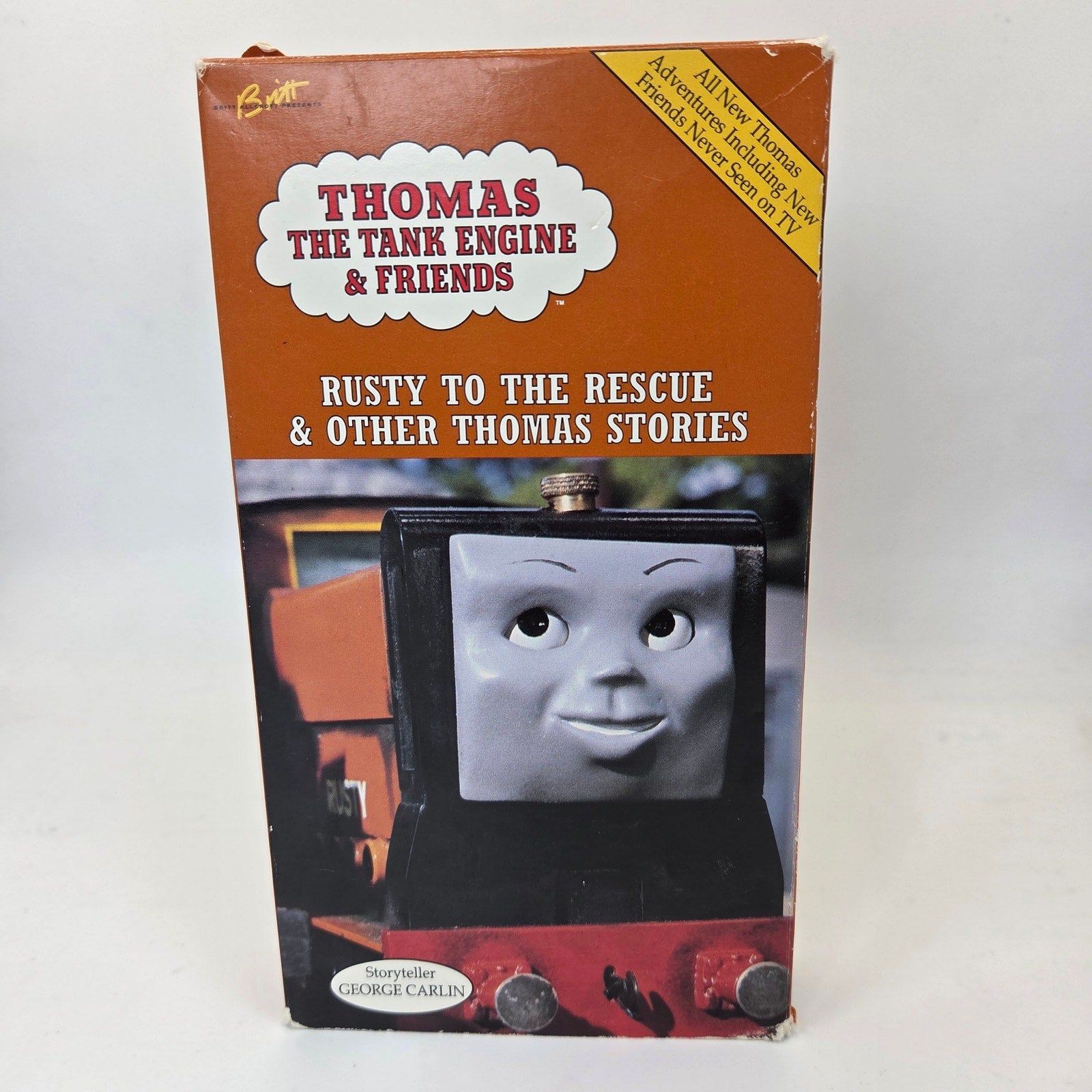 Thomas Tank Engine Rusty To The Rescue VHS George Carlin 1995 ST1213 Tape