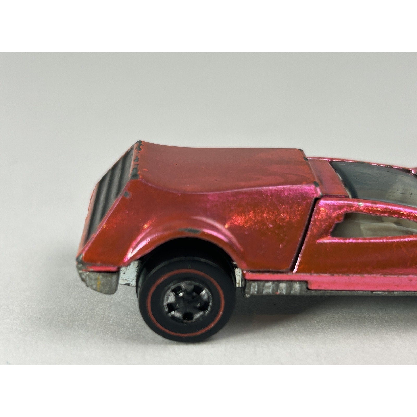 Vintage Hot Wheels Tri-Baby Redline Diecast Car 1970 Mattel USA Engine Hood Open