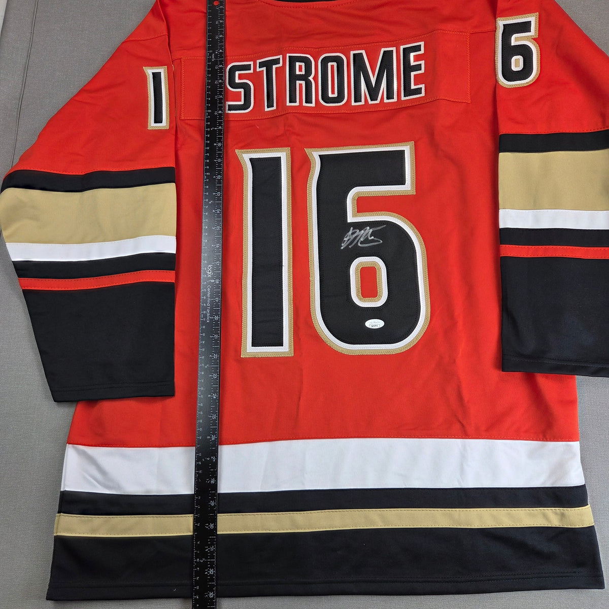 Ryan Strome Signed Anaheim Ducks Custom Hockey Jersey XL JSA Autographed