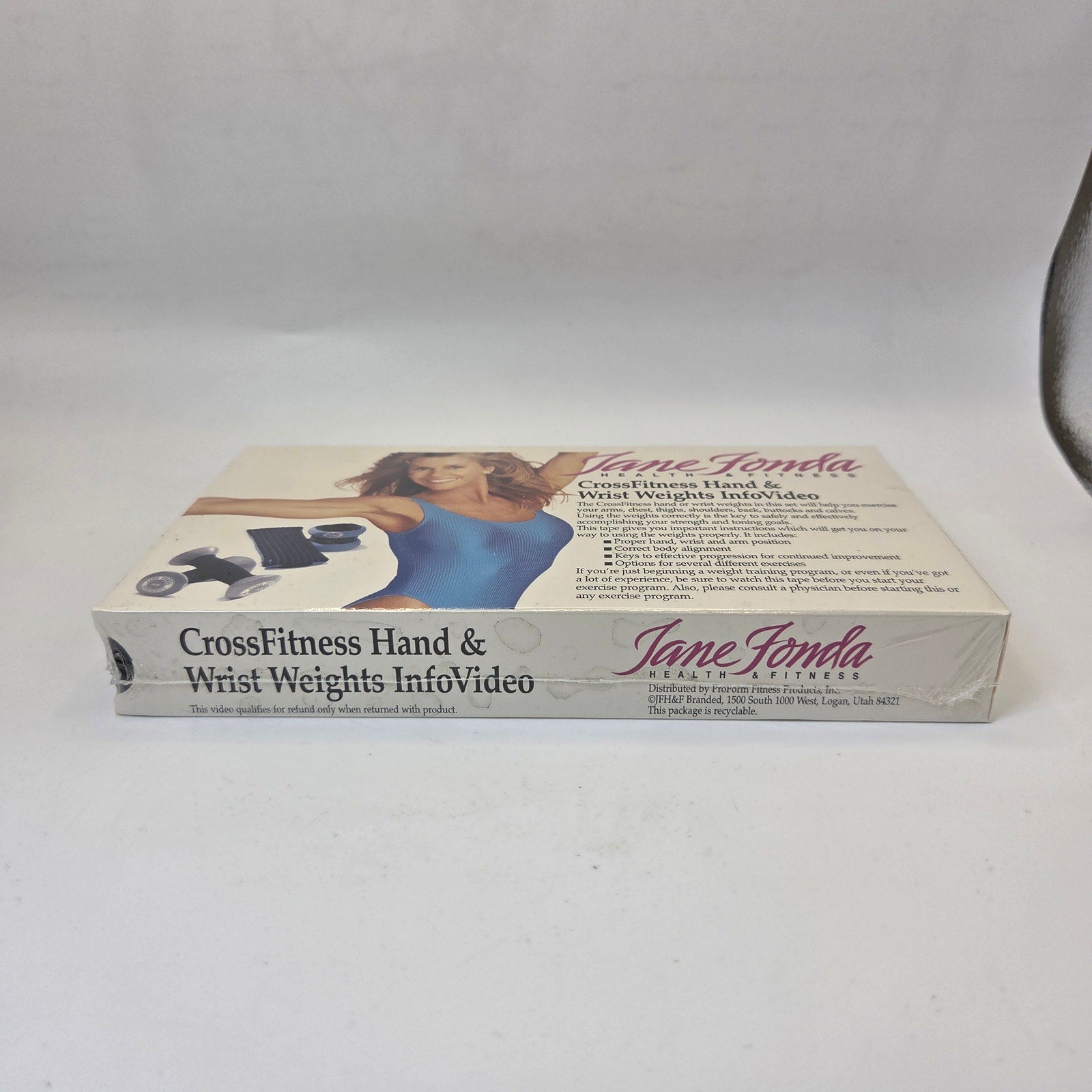 Jane Fonda CrossFitness Hand & Wrist Weights InfoVideo Sealed VHS