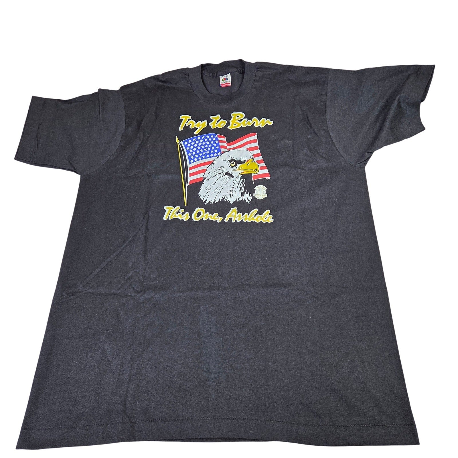 Fruit Of The Loom Sturgis 1990 Vintage Graphic T Shirt XXL USA Made Bold Tee
