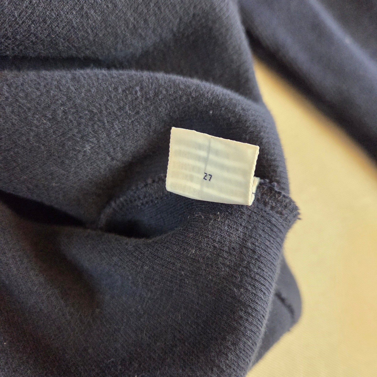 Polo Ralph Lauren Men’s Navy Blue Cotton 1/4 Zip Mock Neck Sweater Size XL