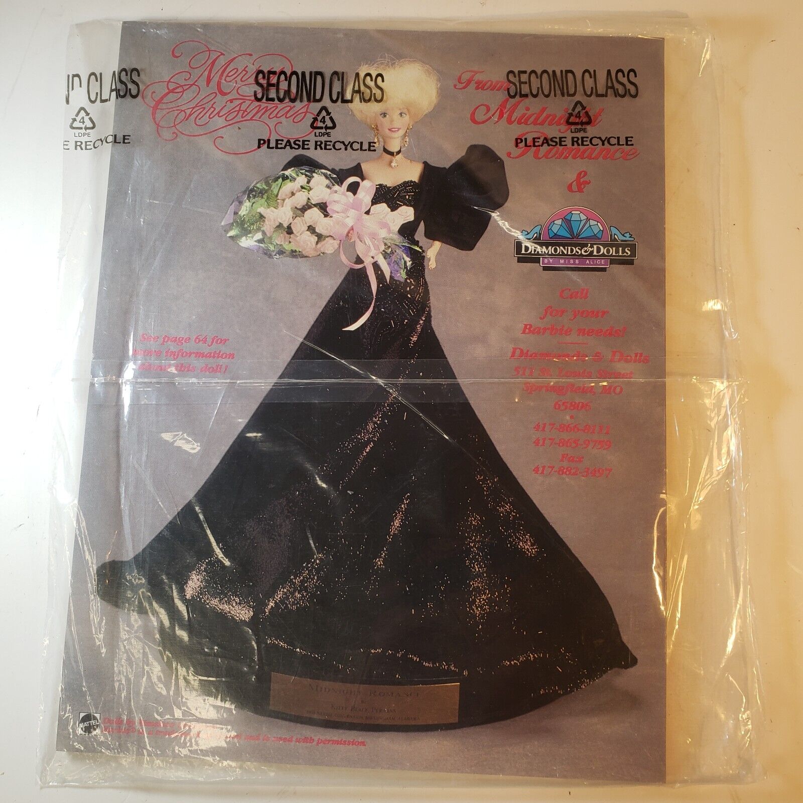 Barbie Bazaar Magazine Nov/Dec 1994 Vol 6 Issue 6 Sealed w/ Holiday Letter