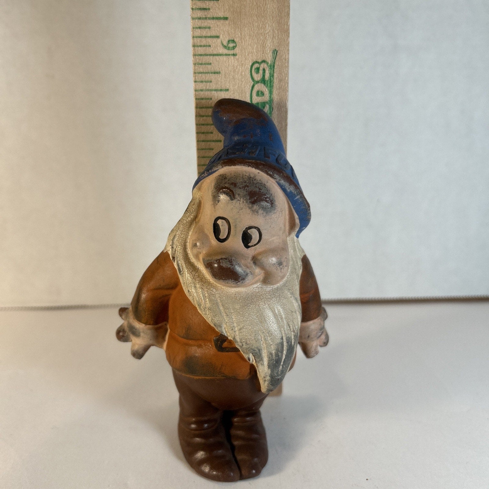 Disney Seiberling Rubber Bashful 1930s 6in Snow White Dwarf Vintage Figurine