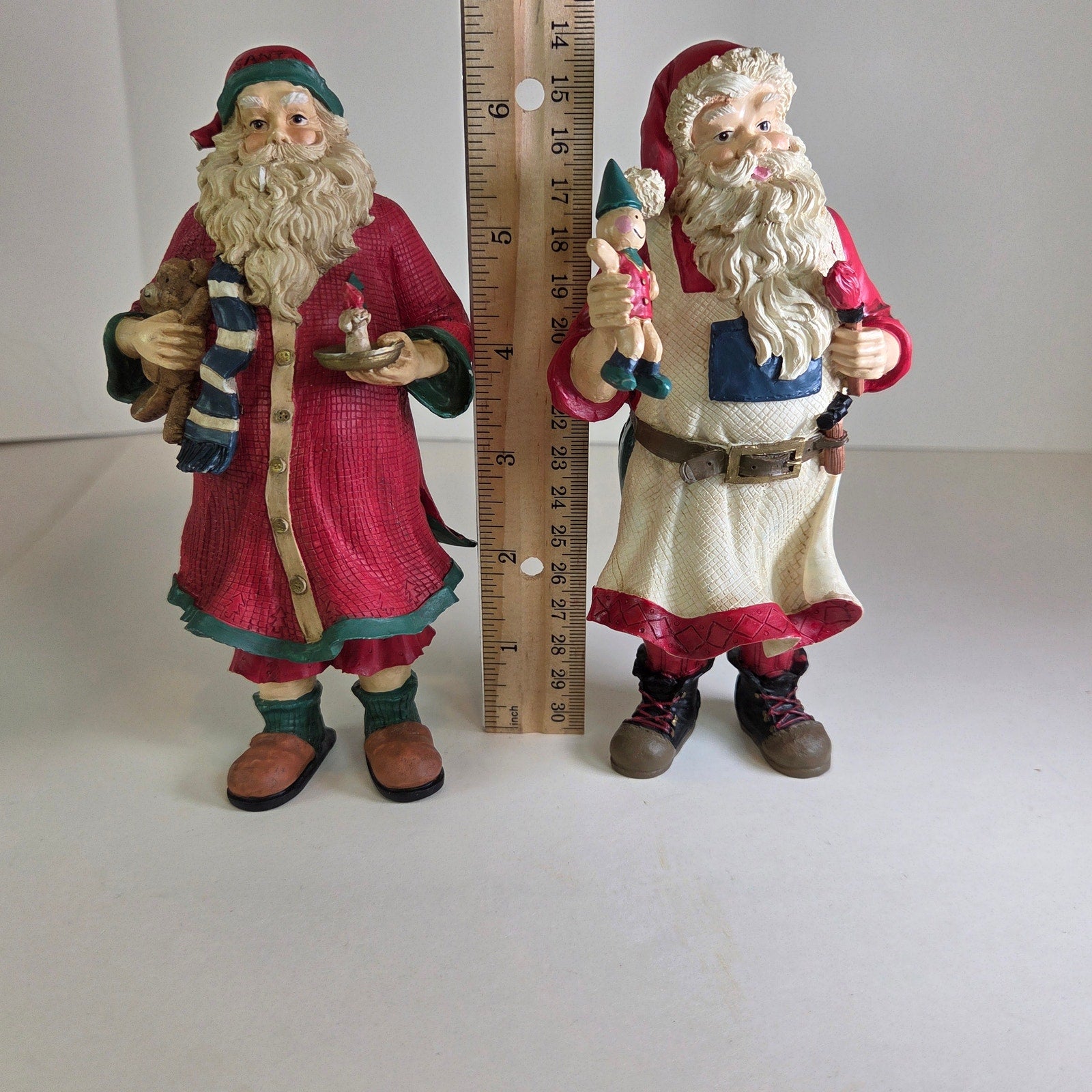 Midwest Importers Santa Pair – Christmas Figurines 9" Holiday Decor