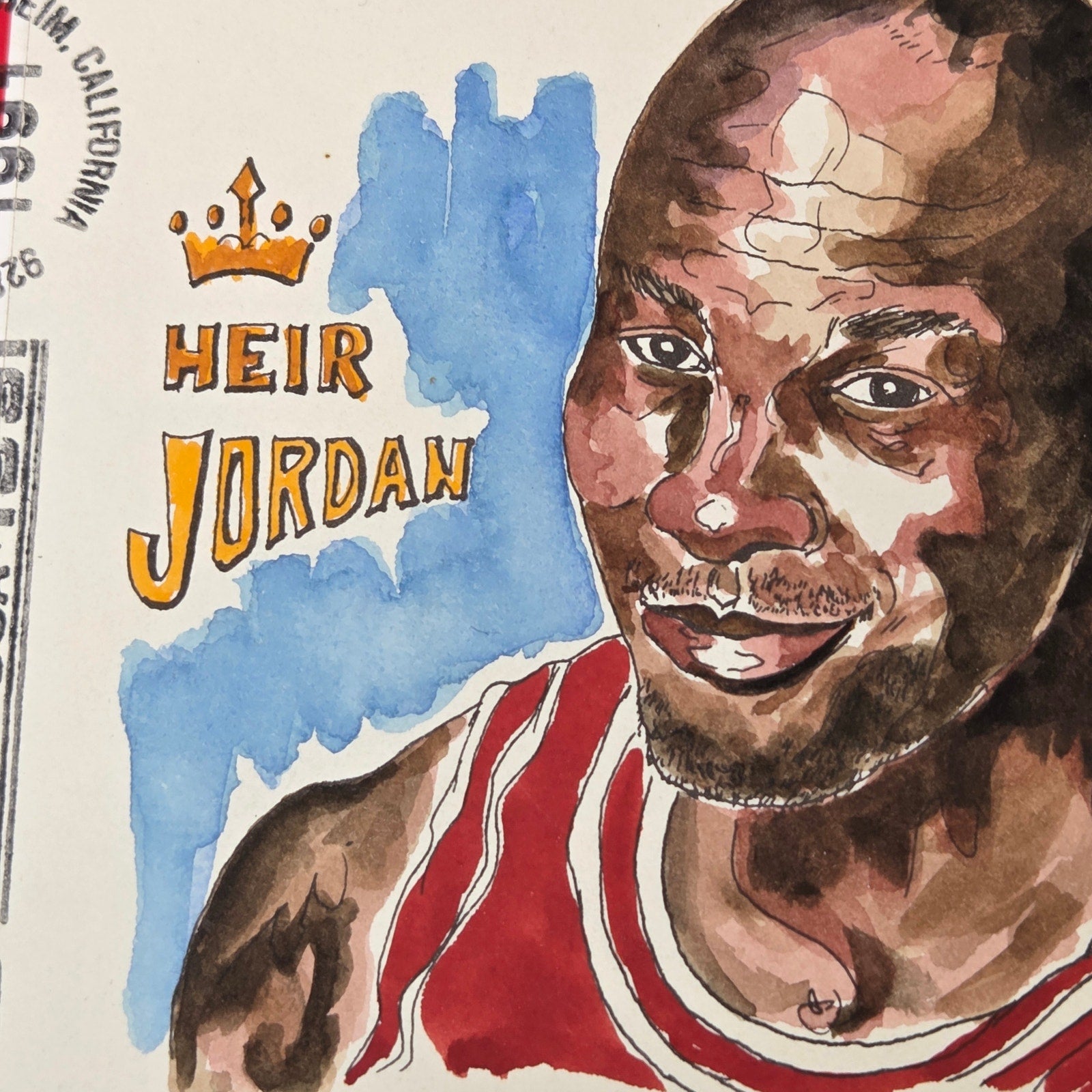 Michael Jordan Heir Jordan 1991 Wild Horse Cachet #53/150 Envelope Art Cover