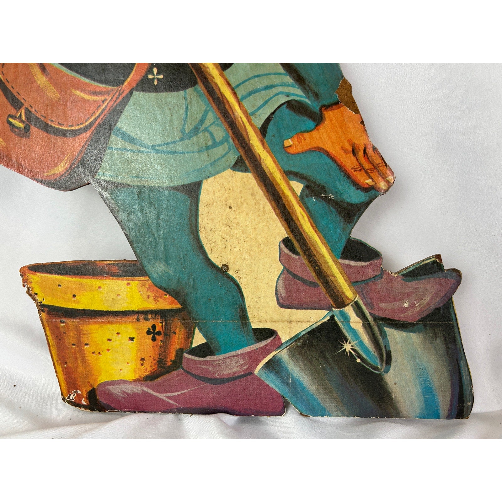 Mid Century Christmas Elf Yard Art Set 4 U Bild Wood Decorations