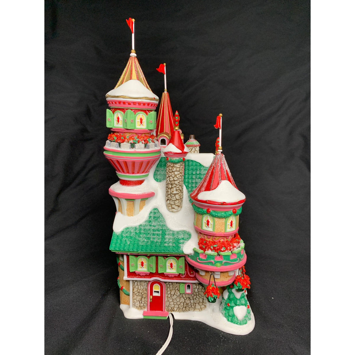 Department 56 Poinsettia Palace North Pole 56796 Limited Edition Lighted