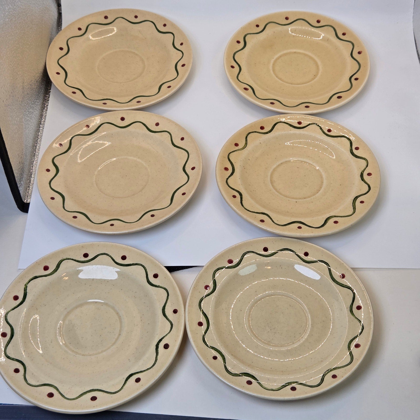 Metlox Poppytrail California Provincial Saucer Plates Set of 6 Vintage