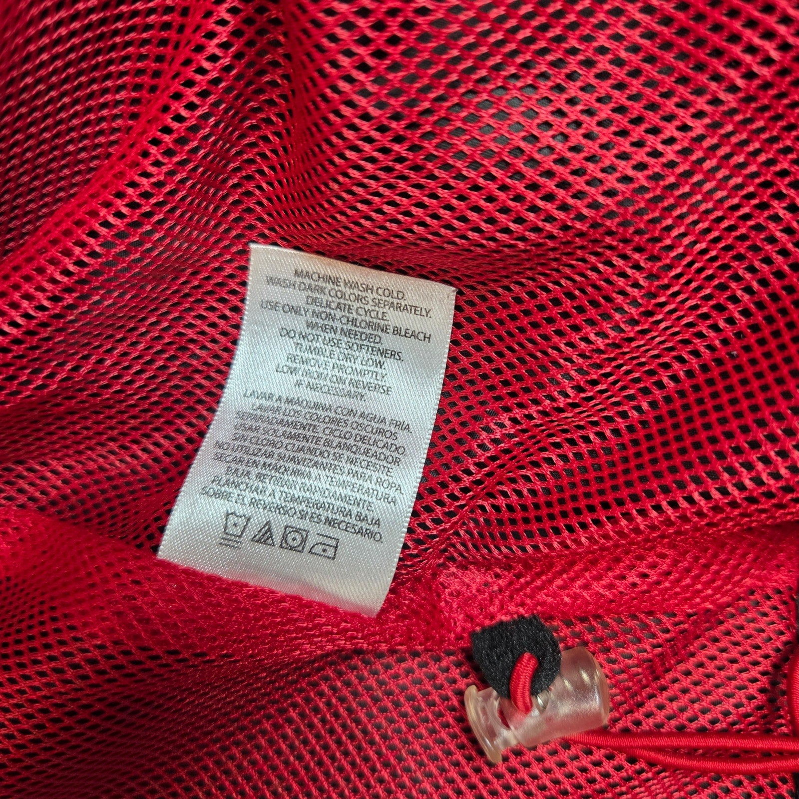 Starter Lightweight Windbreaker Jacket Gray Red Mesh L 42-44 Full Zip