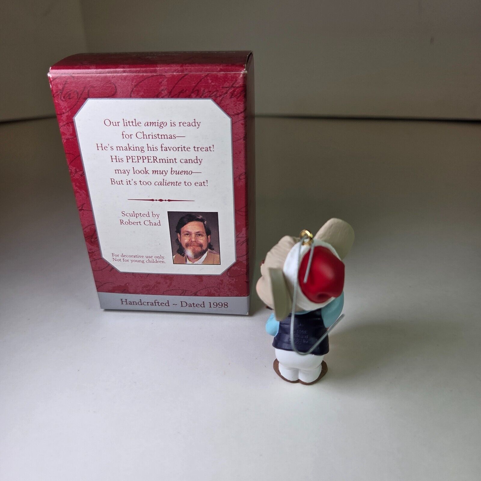 Hallmark Keepsake Ornament Feliz Navidad Mouse 1998