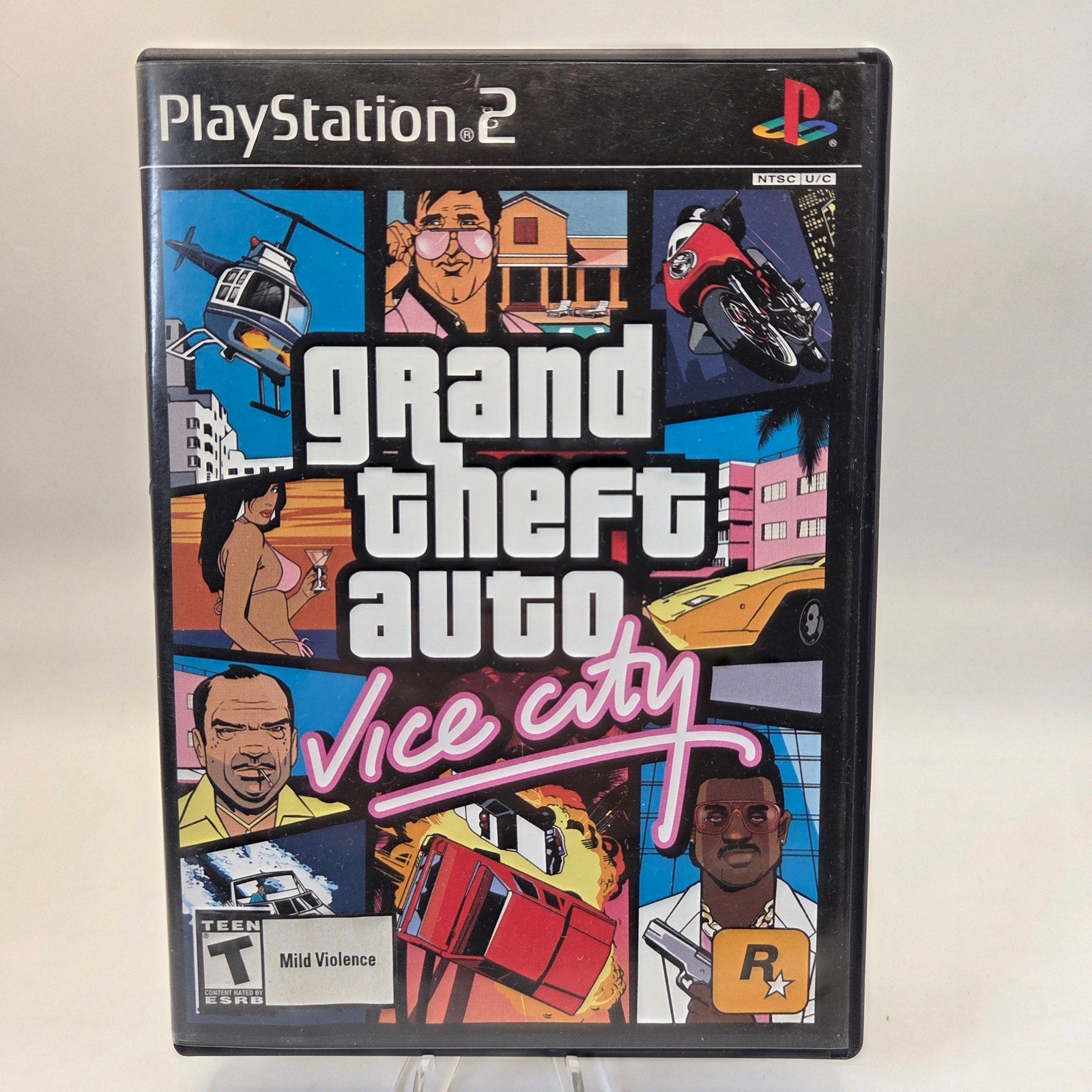 Sony PS2 Grand Theft Auto Vice City Complete Map Manual Black Label Game