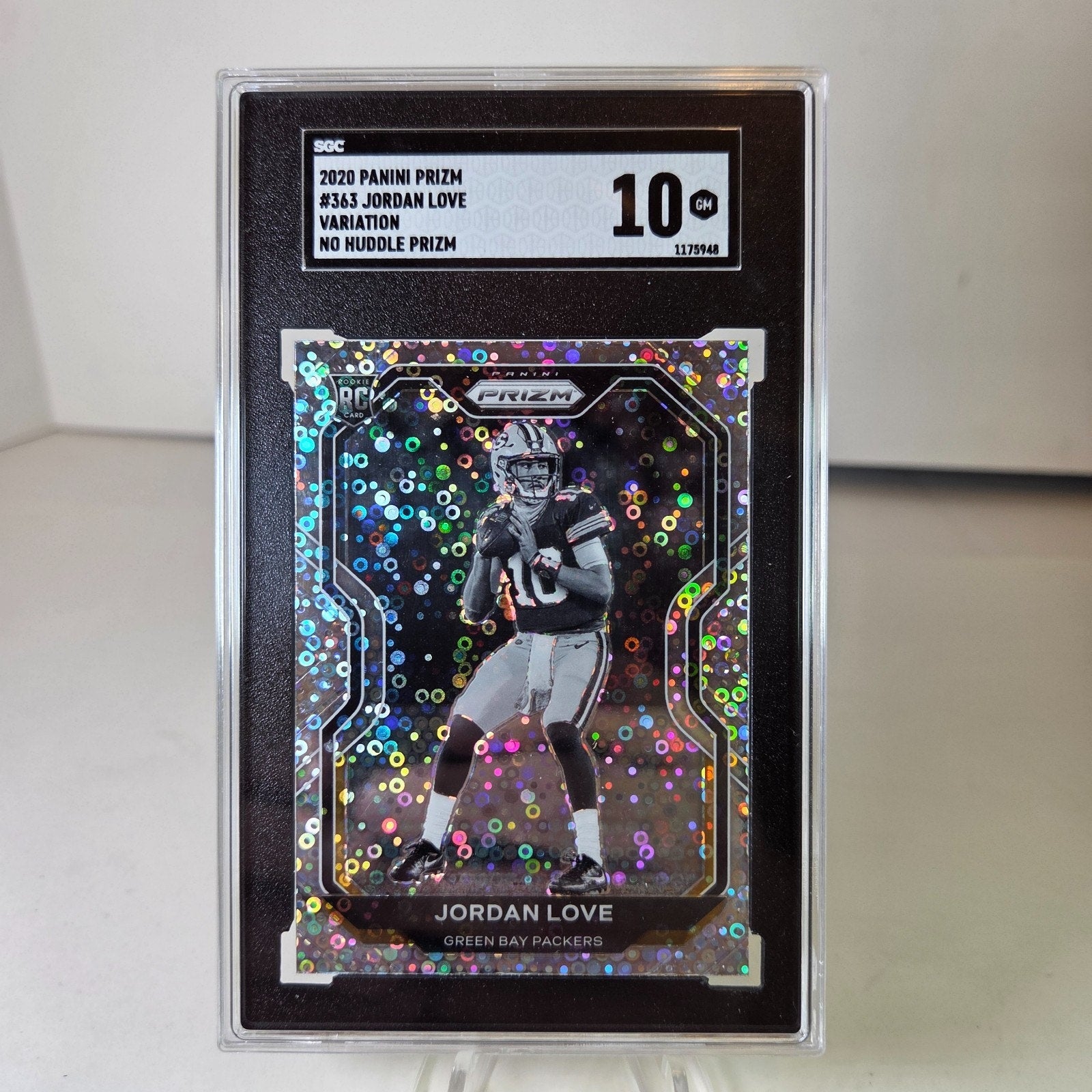 2020 Panini Prizm Jordan Love No Huddle Variation #363 SGC 10 Rookie RC