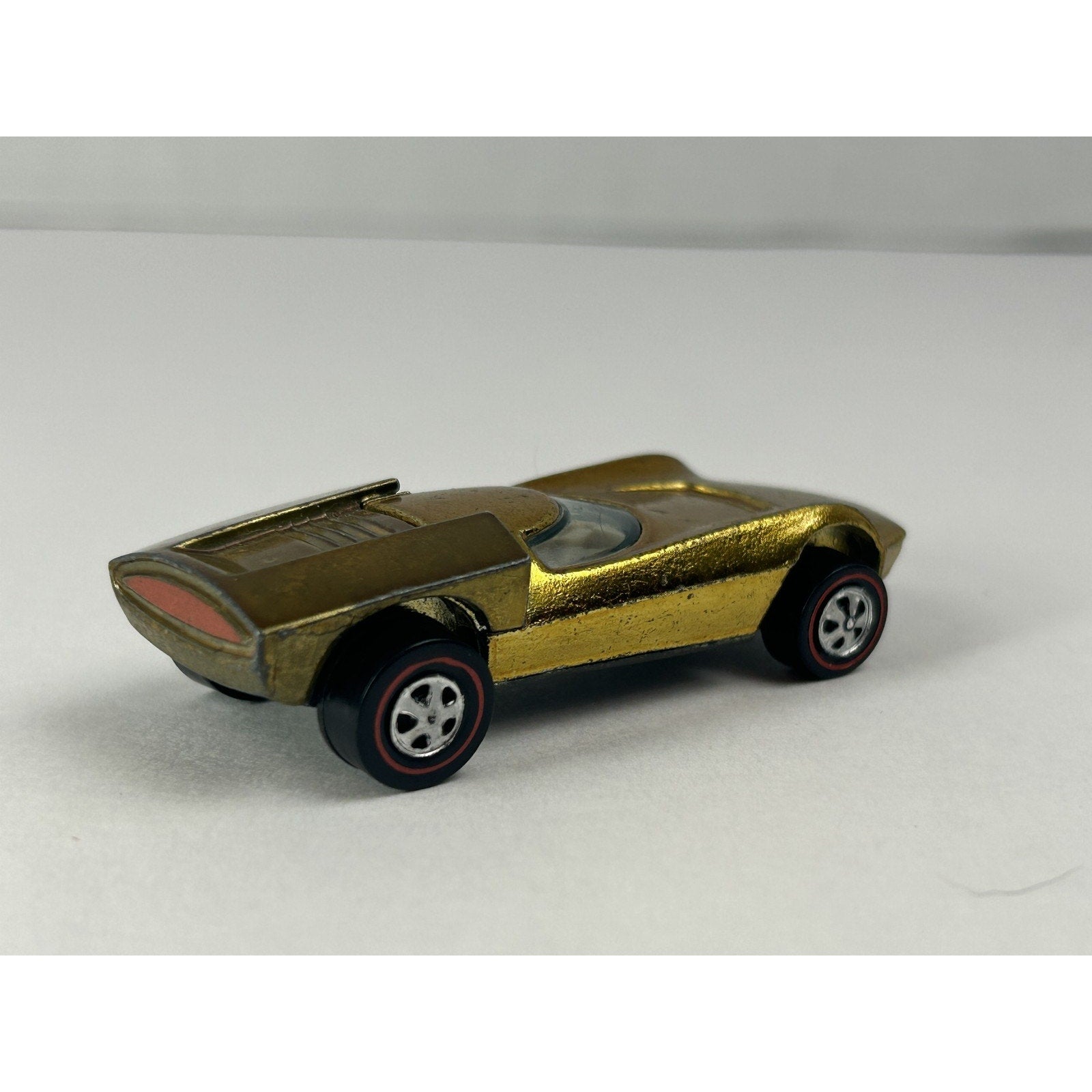 Vintage Hot Wheels Turbo Fire Redline Diecast Car Gold 1968 Mattel USA Collector