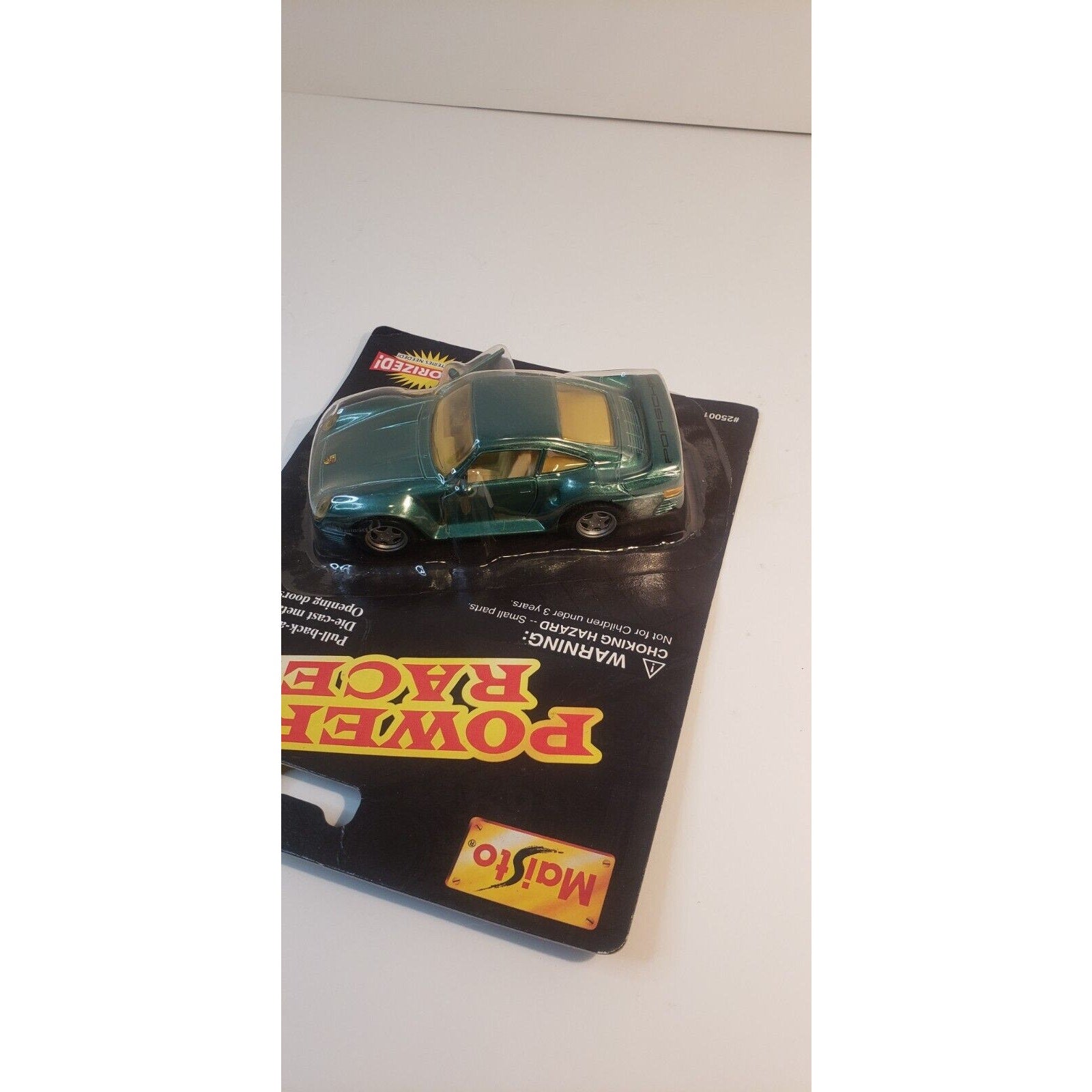 Maisto Power Racer Porsche 959 1:43 Scale 1996 Pull Back & Go 25001 Green
