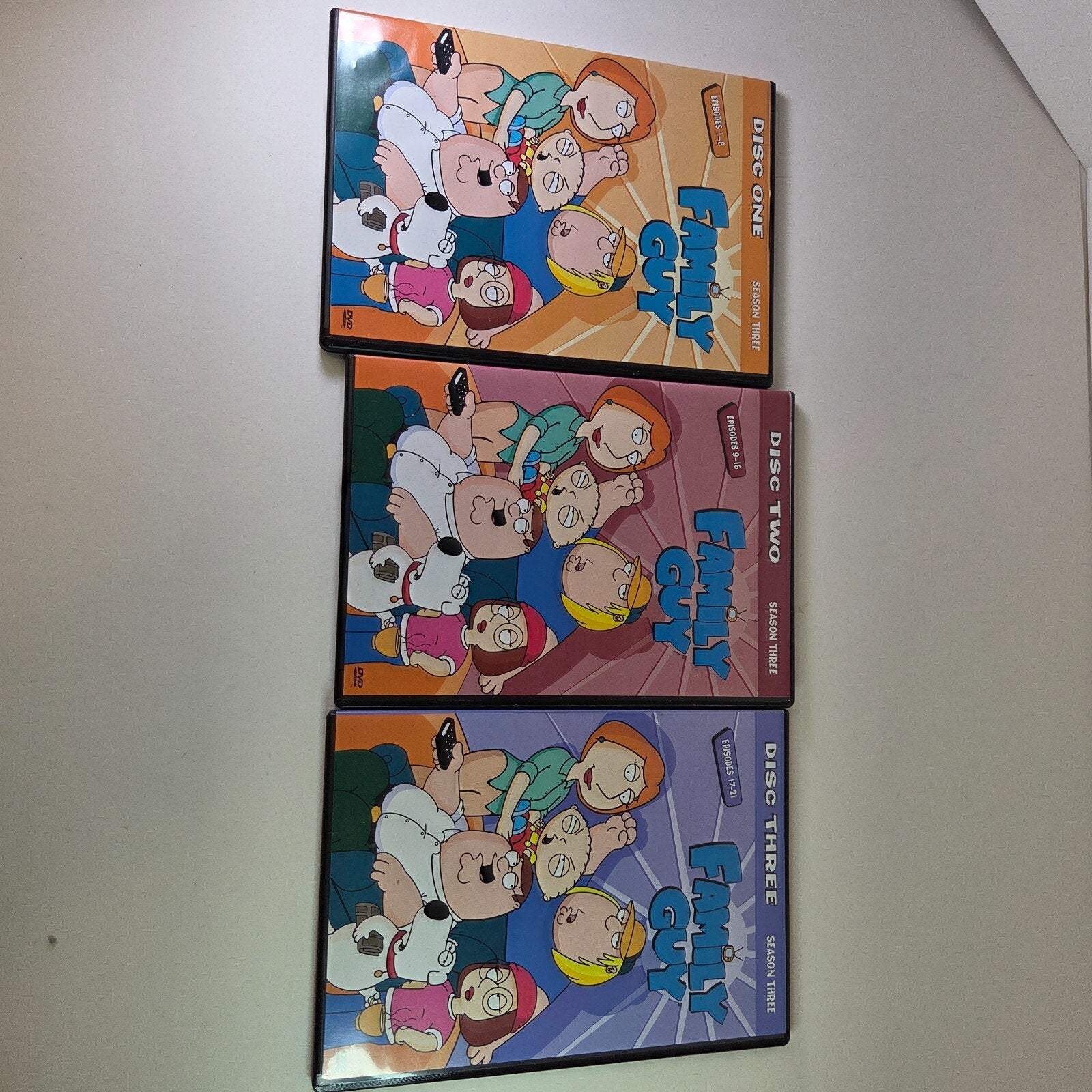 Lot of 2 Family Guy Volume 1 & 2: Season 1, 2 & 3 DVDs