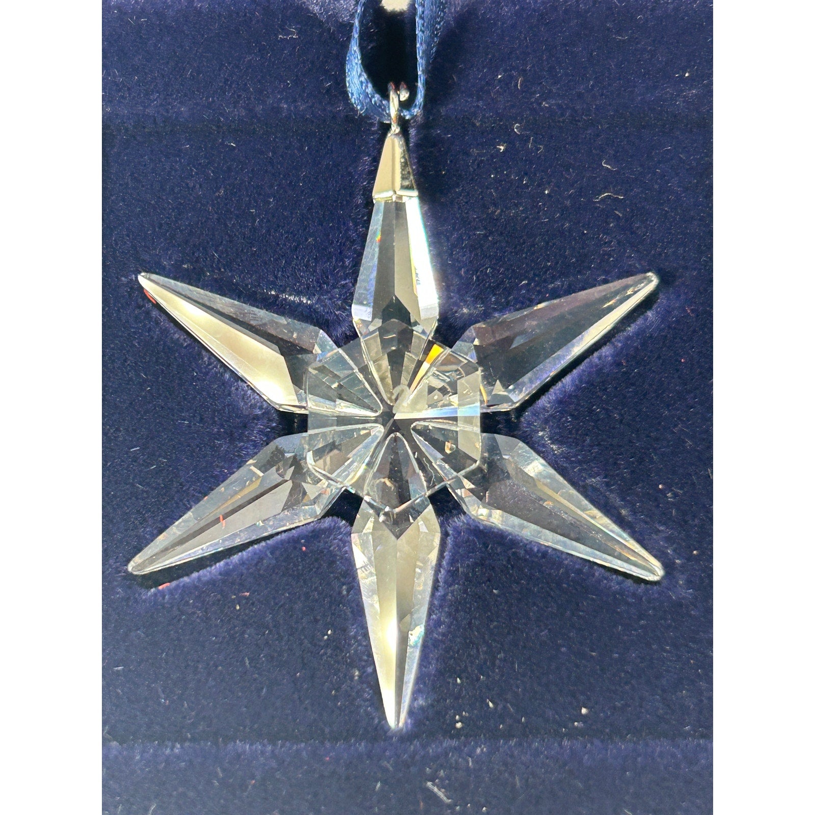 Swarovski 2005 Little Star Ornament w/ Box & Certificate Crystal Holiday Star