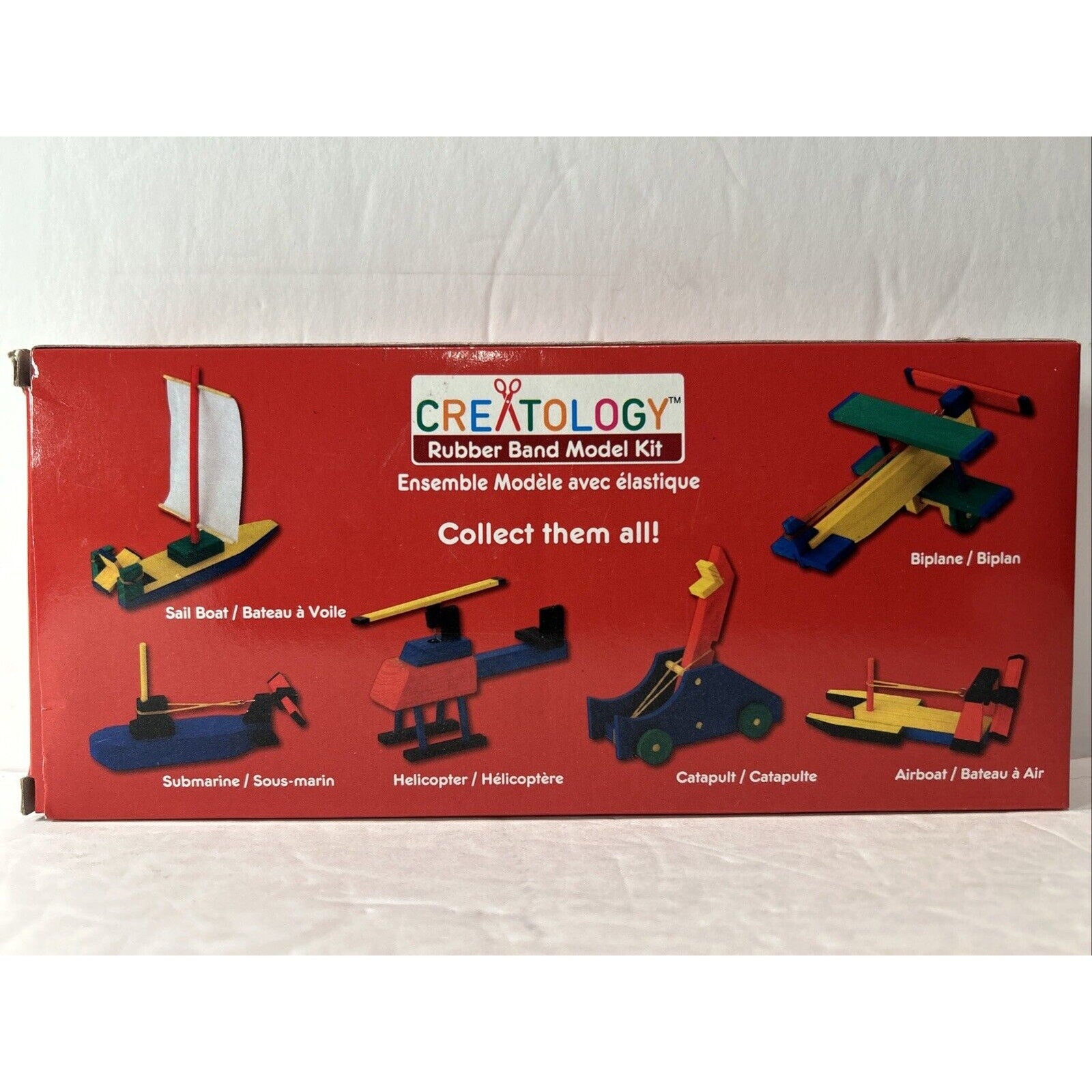 Creatology Rubber Band Model Kit Biplane 25 pieces