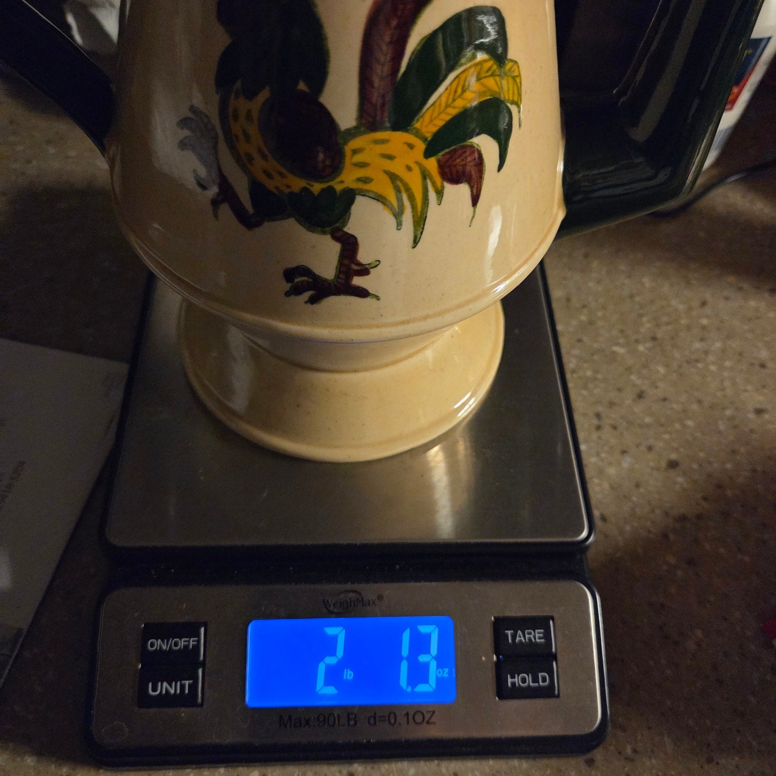Vintage Metlox Poppytrail Rooster Pitcher Watering Can Style – Read