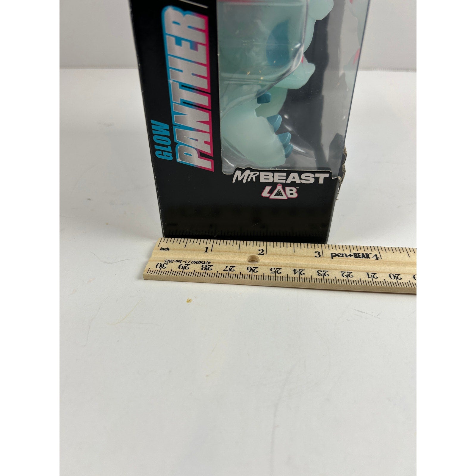 MrBeast Lab Glow Panther Vinyl Figure - Used / Opened Box - Glow in Dark