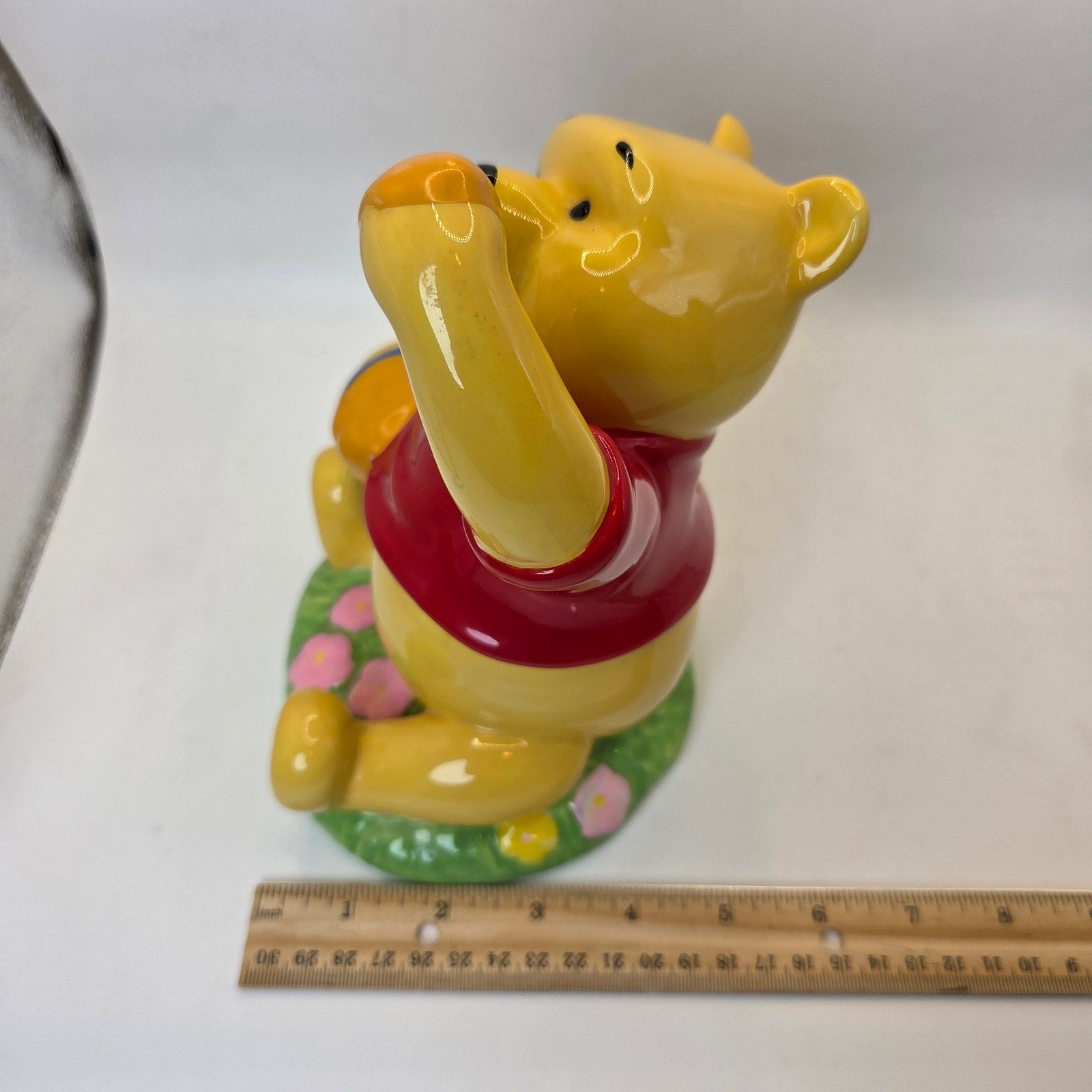 Disney Winnie the Pooh Enesco Ceramic Piggy Bank 8" Honey Pot Coin Bank