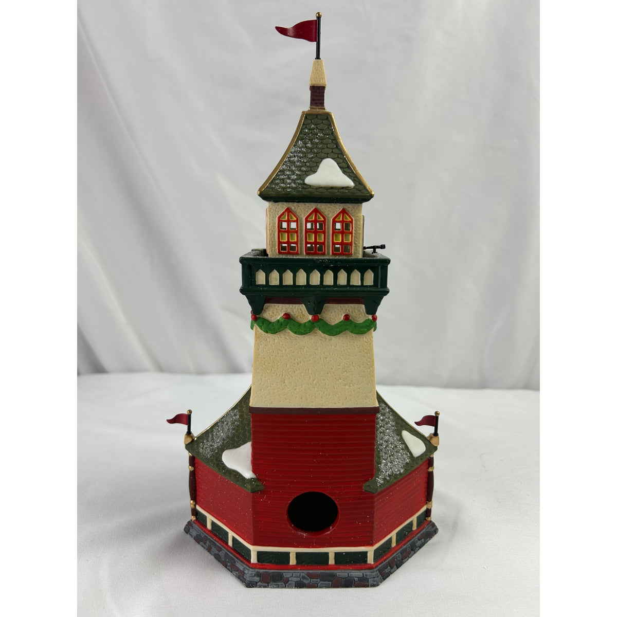 Dept 56 North Pole Santa's Lookout Tower 56294 Retired Lighted Building Box