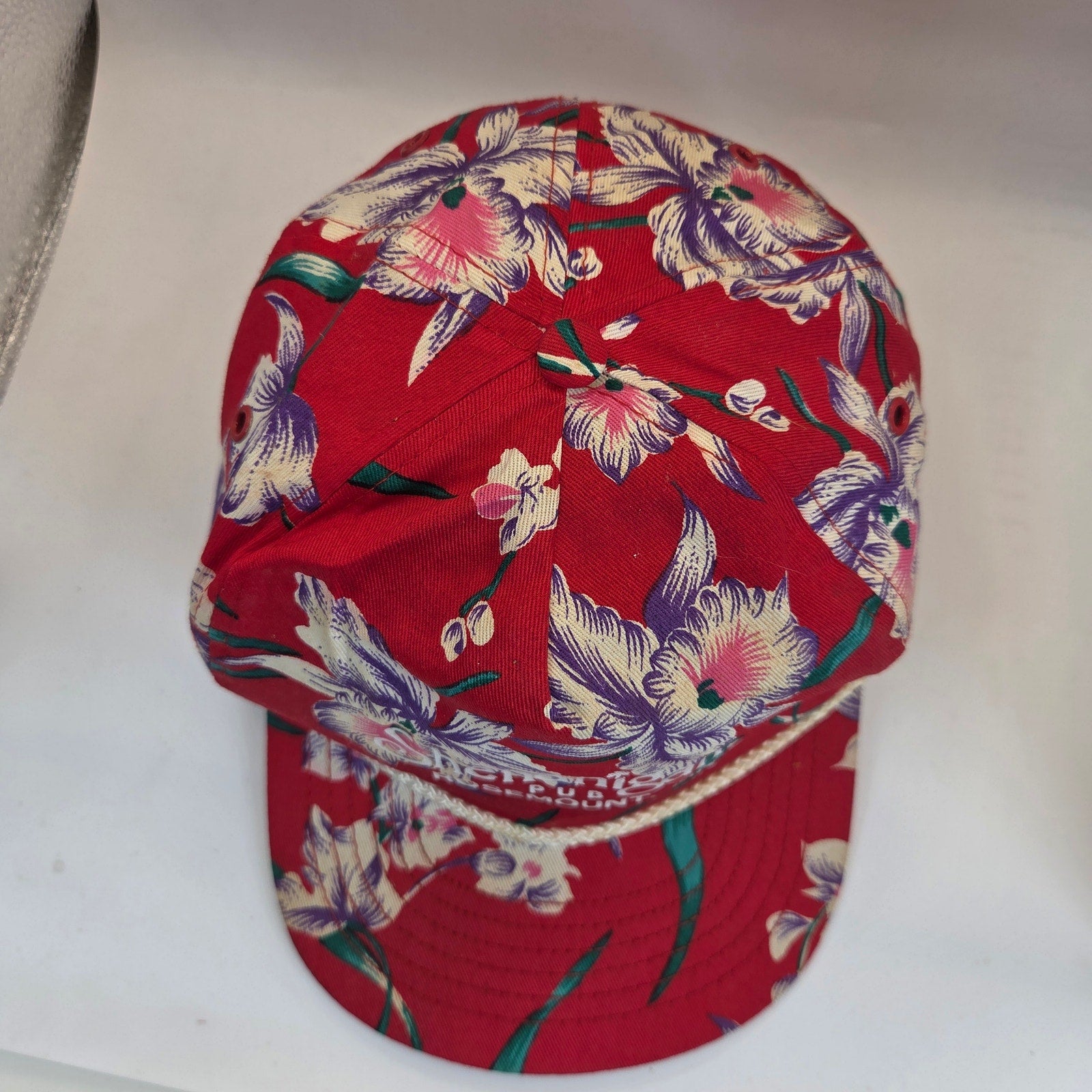 Vintage San Sun Hawaiian Floral Rope Snapback Shenanigan's Pub Rosemount MN
