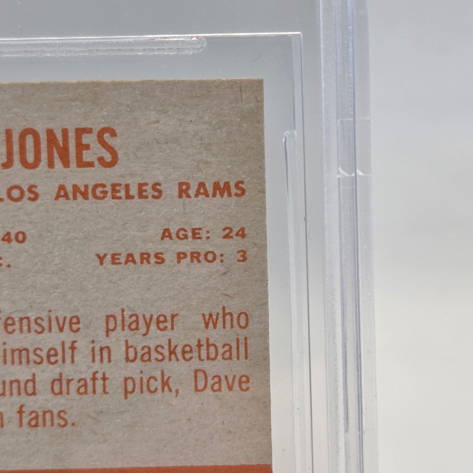 1963 Topps #44 Deacon Jones Rookie Card BVG 7 NM Los Angeles Rams HOF
