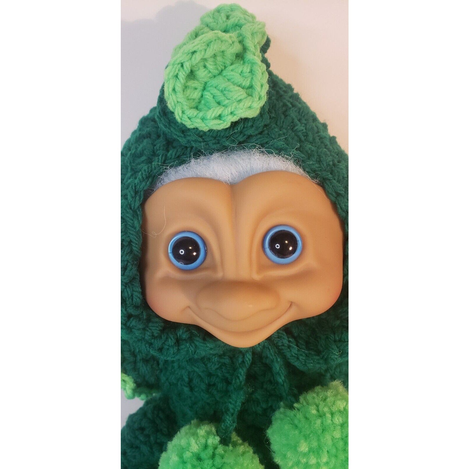 1991 Treasure Troll Tot 14" Doll Bellybutton Wishstone Vintage Dragon Outfit