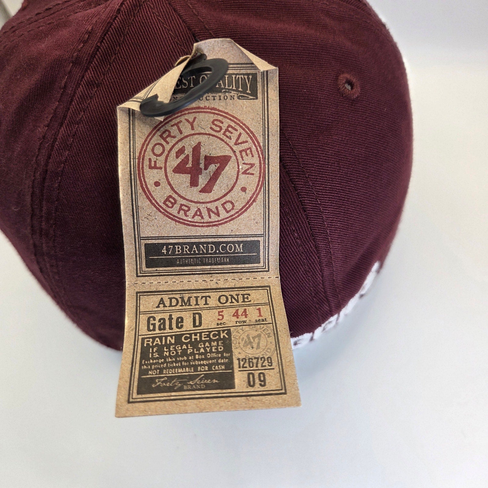 Texas A&M Aggies ’47 Brand Fitted Hat S NWT Maroon Recycled Polyester Cotton