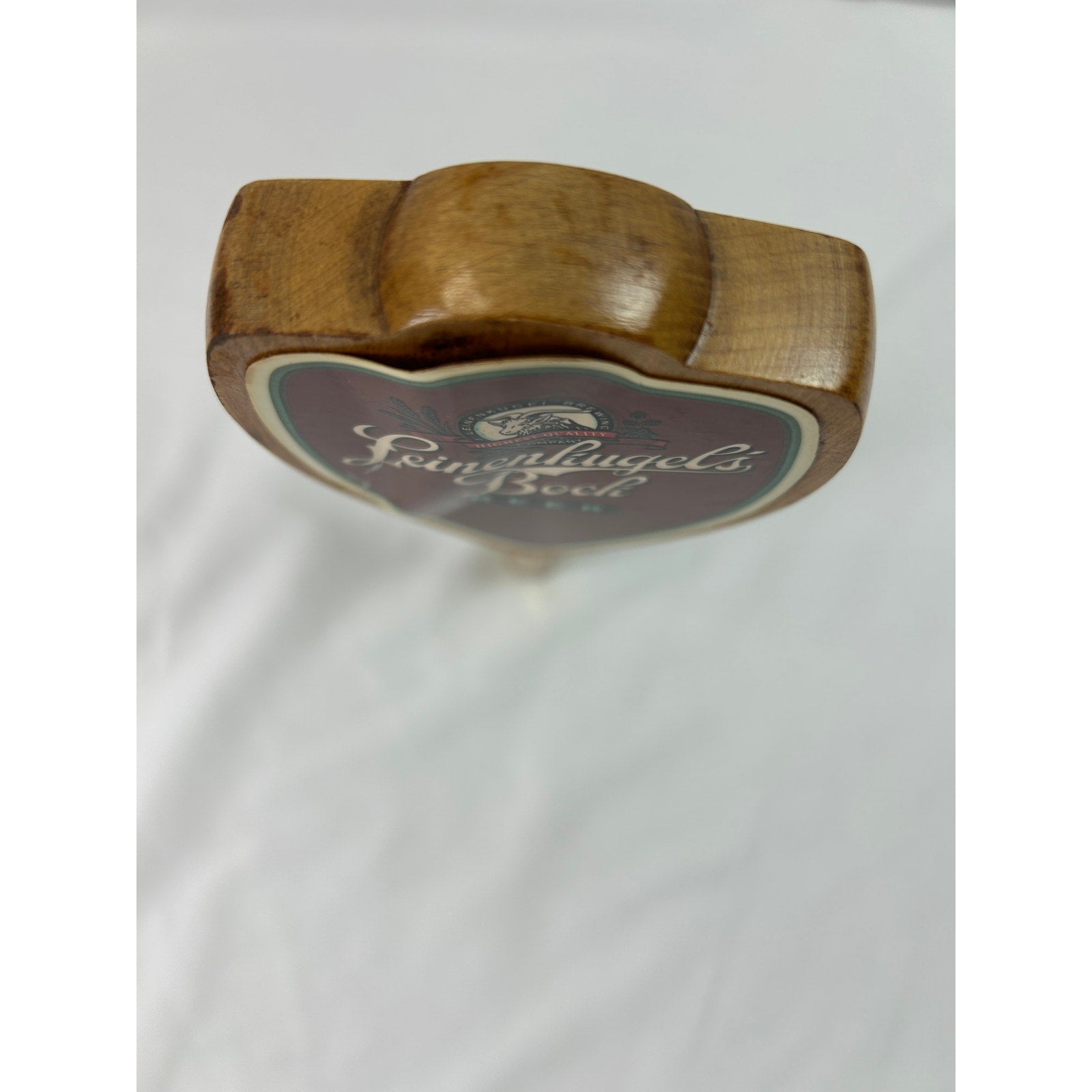 Leinenkugel's Bock Beer Vintage Wood Tap Handle Draft Keg Bar Breweriana 12in