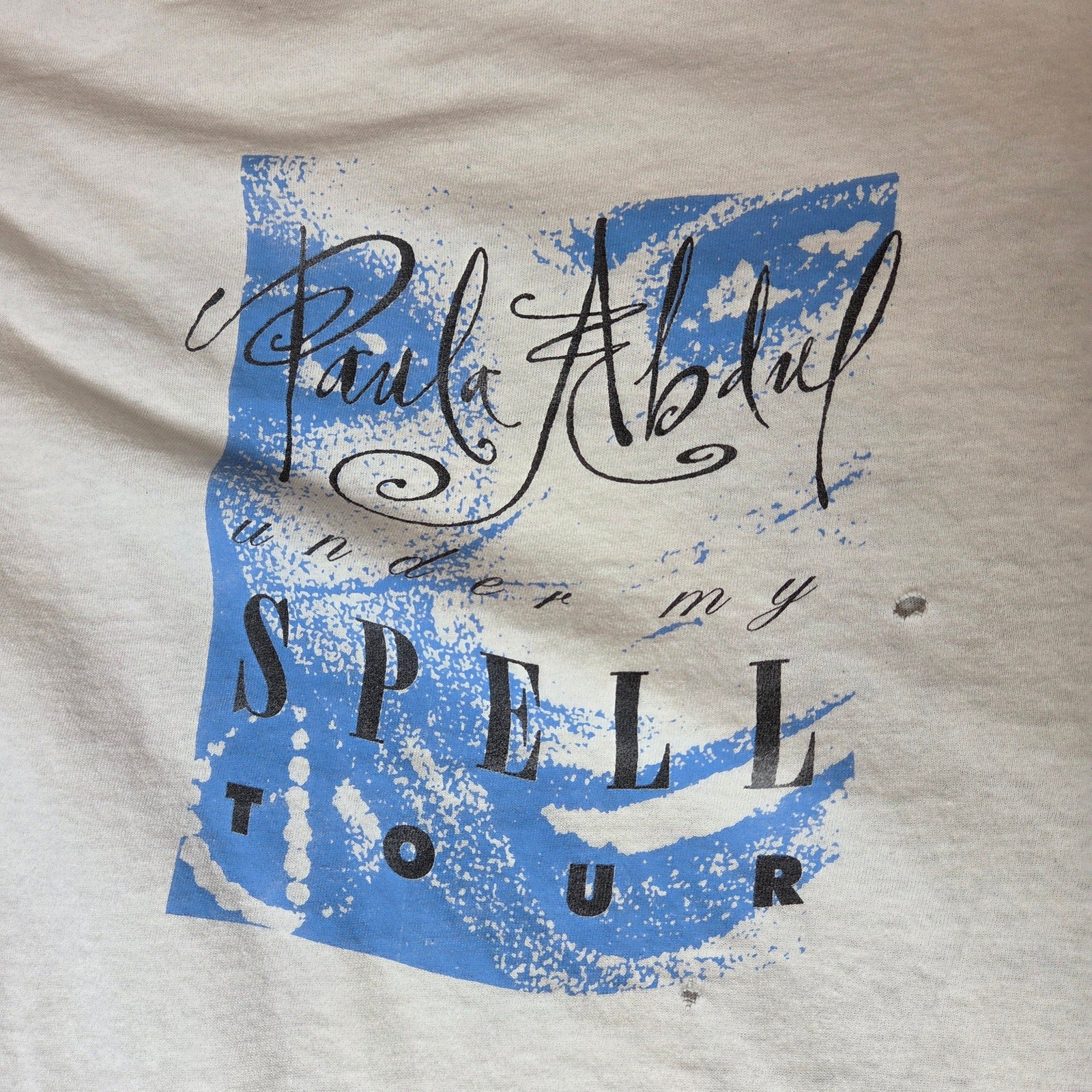 Paula Abdul 1991 Under My Spell Tour T Shirt XL Vintage Concert Tee