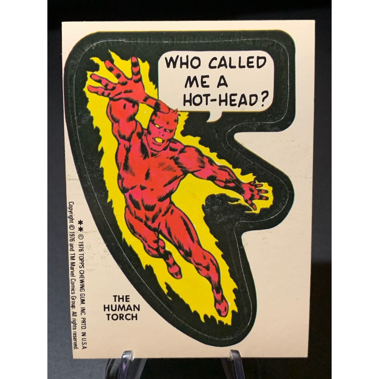 1976 Topps Marvel Super Heroes Stickers Lot 8 Human Torch Ka Zar Dr Octopus